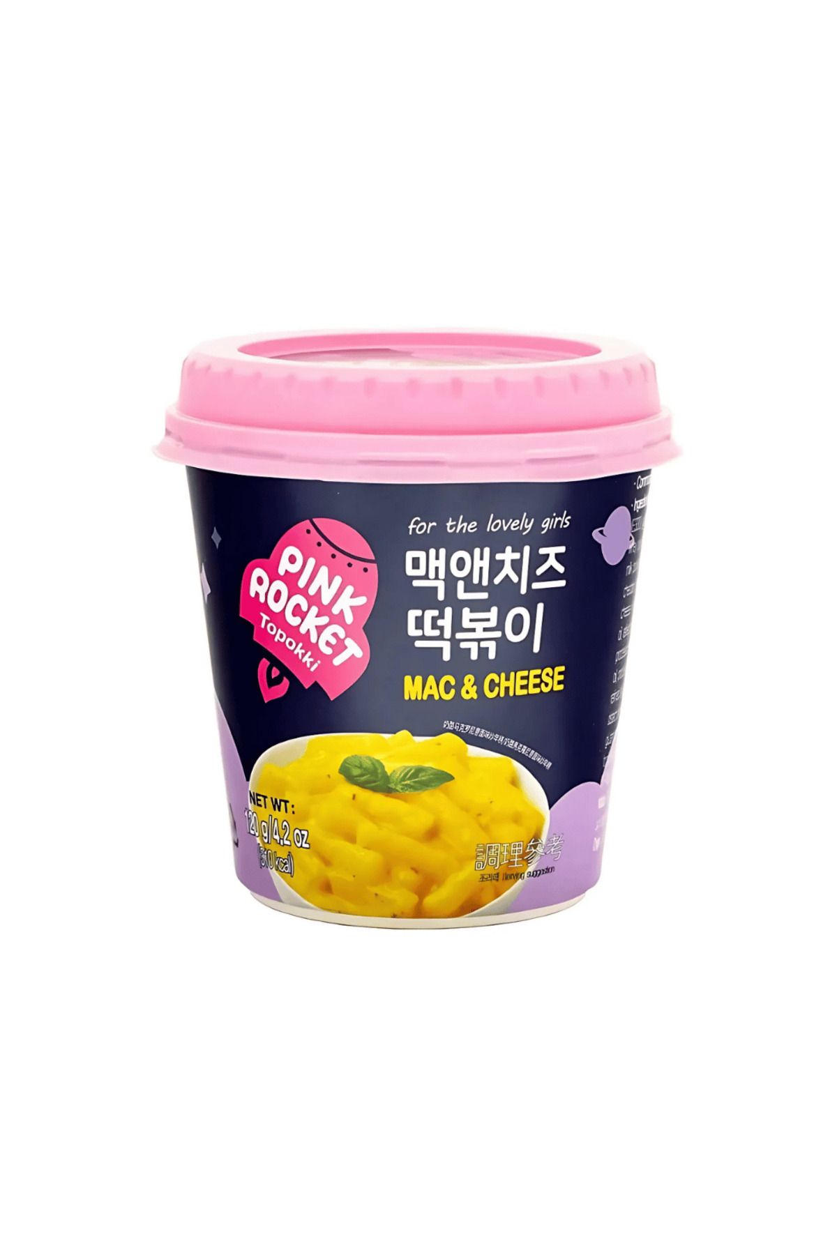 Pink Rocket Cup Topokki Mac & Cheese 120g