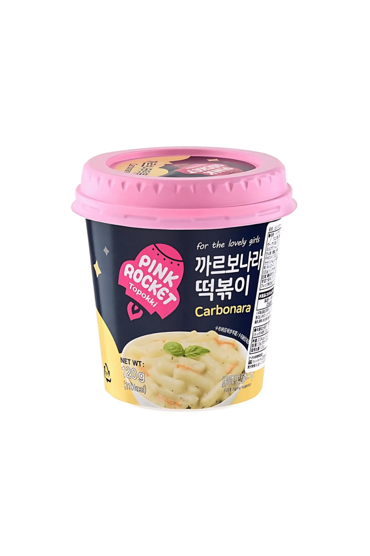 Pink Rocket Cup Topokki Carbonara 120gr