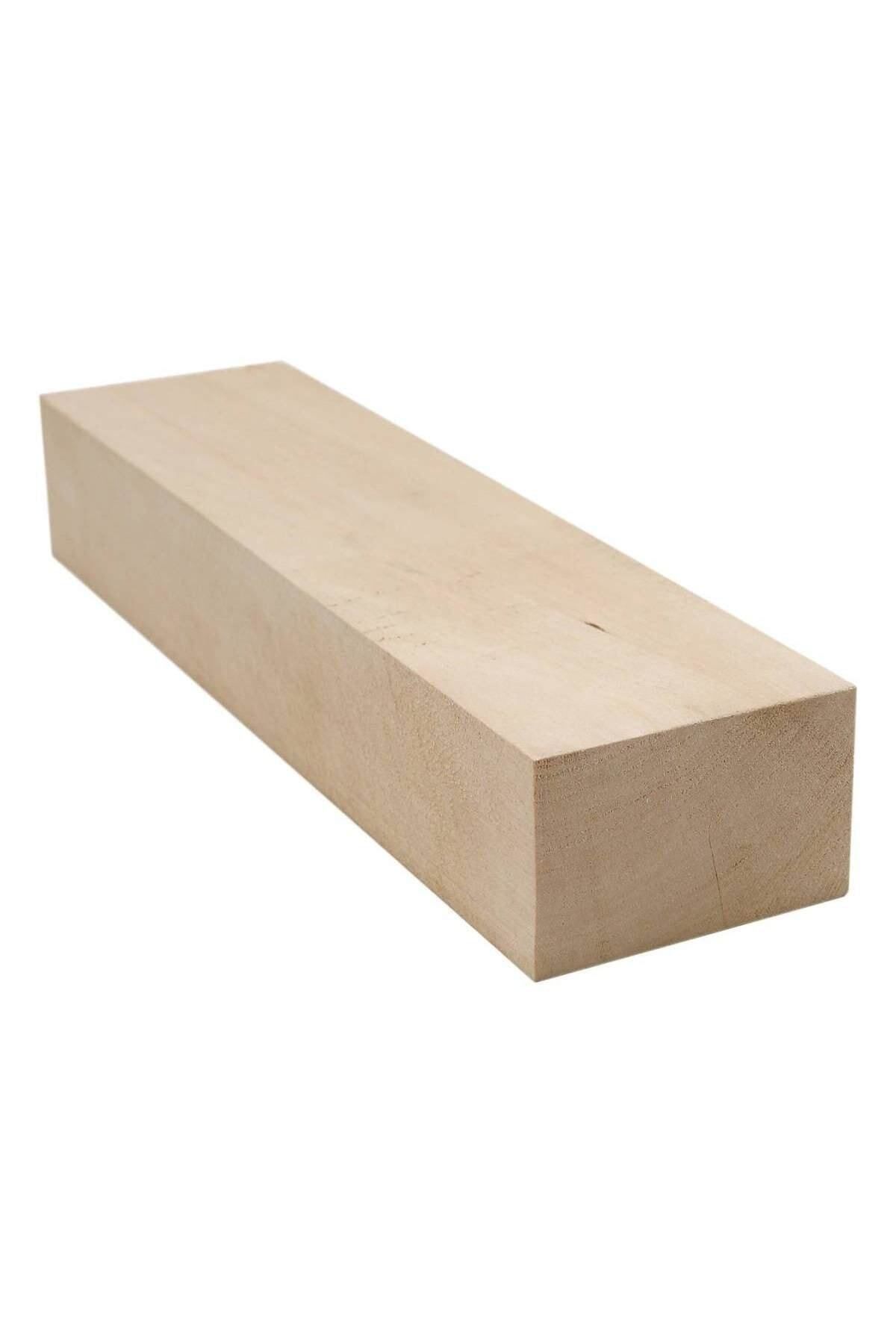 ecsahşap Ecs Ahşap 10x10 Cm X 50 Cm Ihlamur Çıta Kereste Tahta Linden Timber Taslak