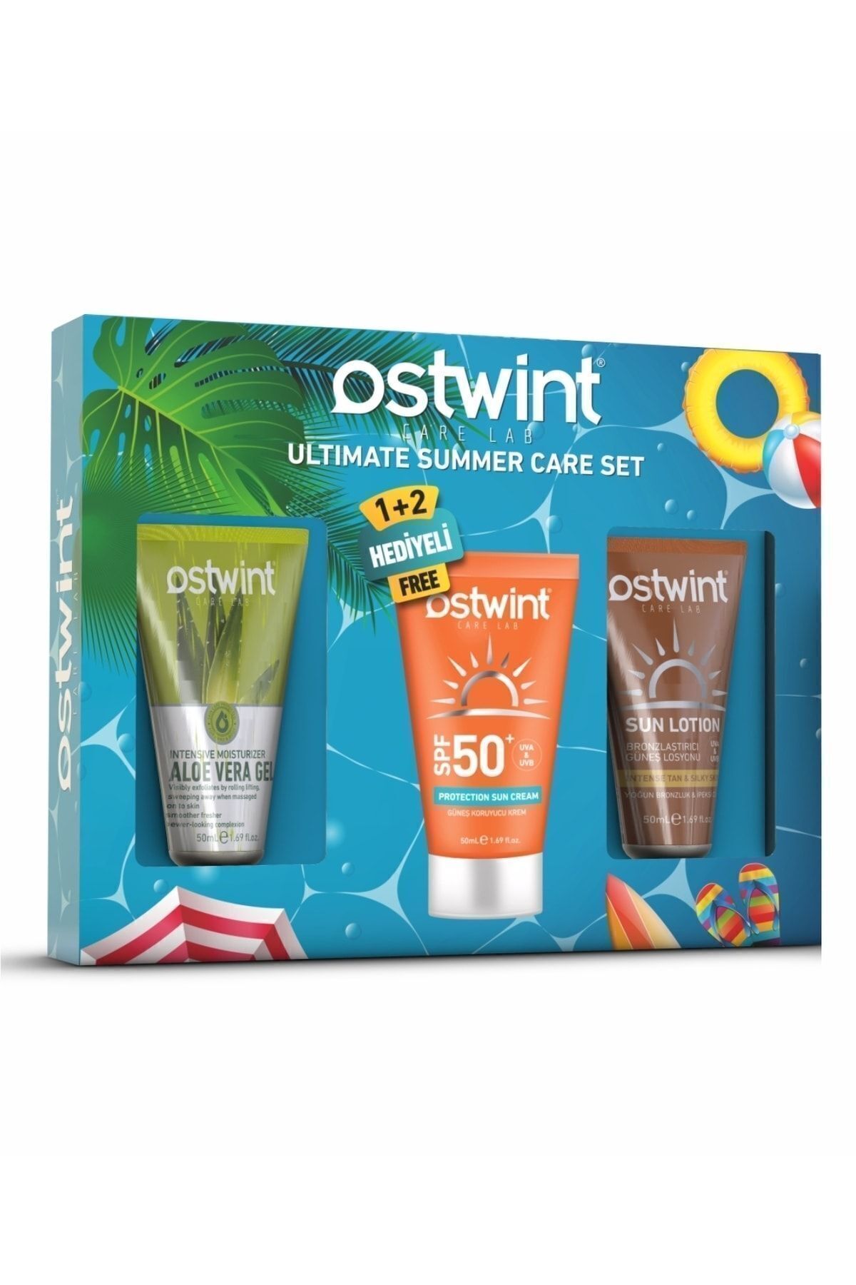 OSWINT 50+ Spf Güneş Kremi Seti 1+2 50ml