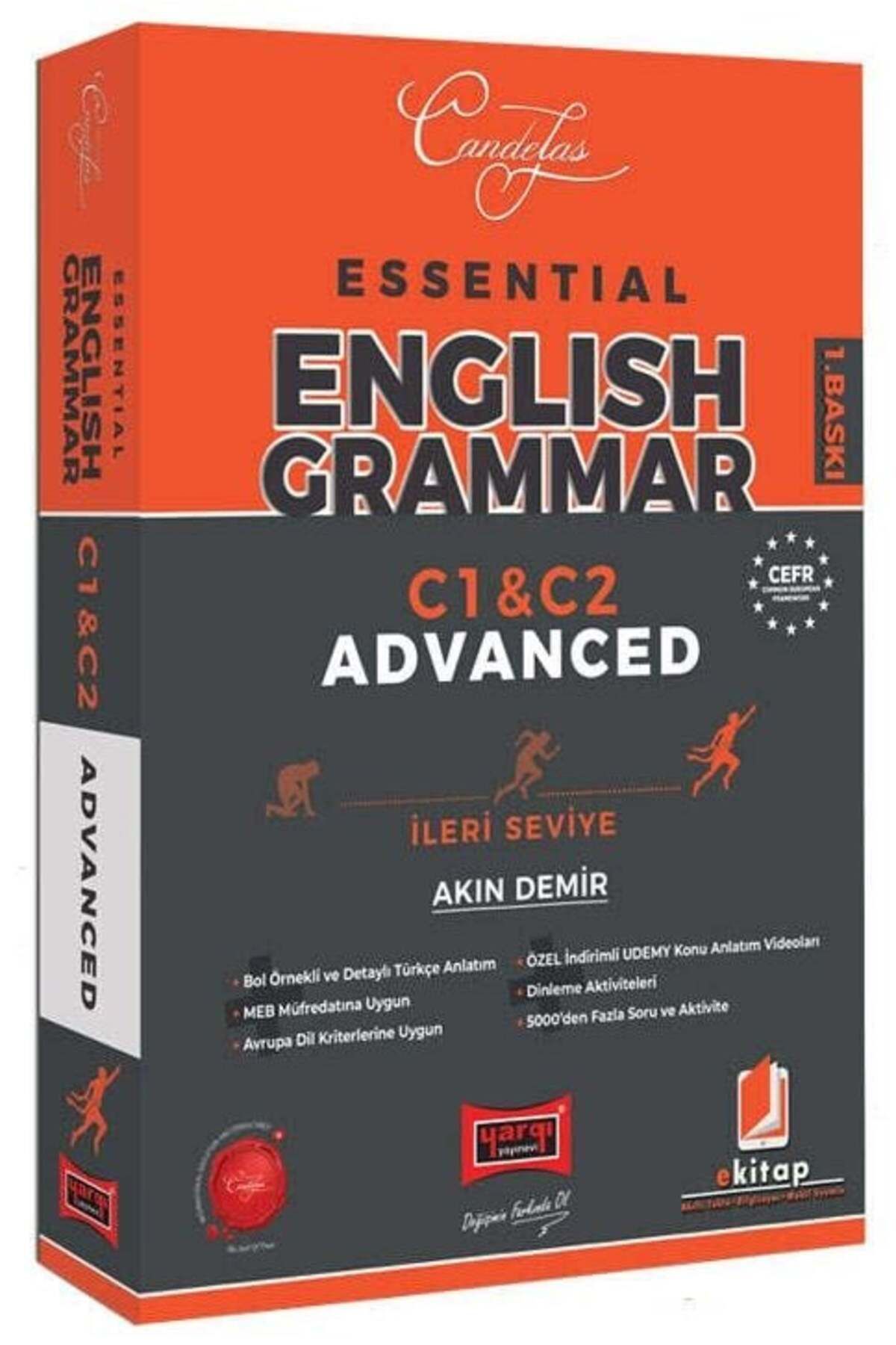 Parlayan Projeler Yargı YDS Essential English Grammar C1 ve C2 Advanced İleri Seviye - Akın Demir Yargı Yayınları