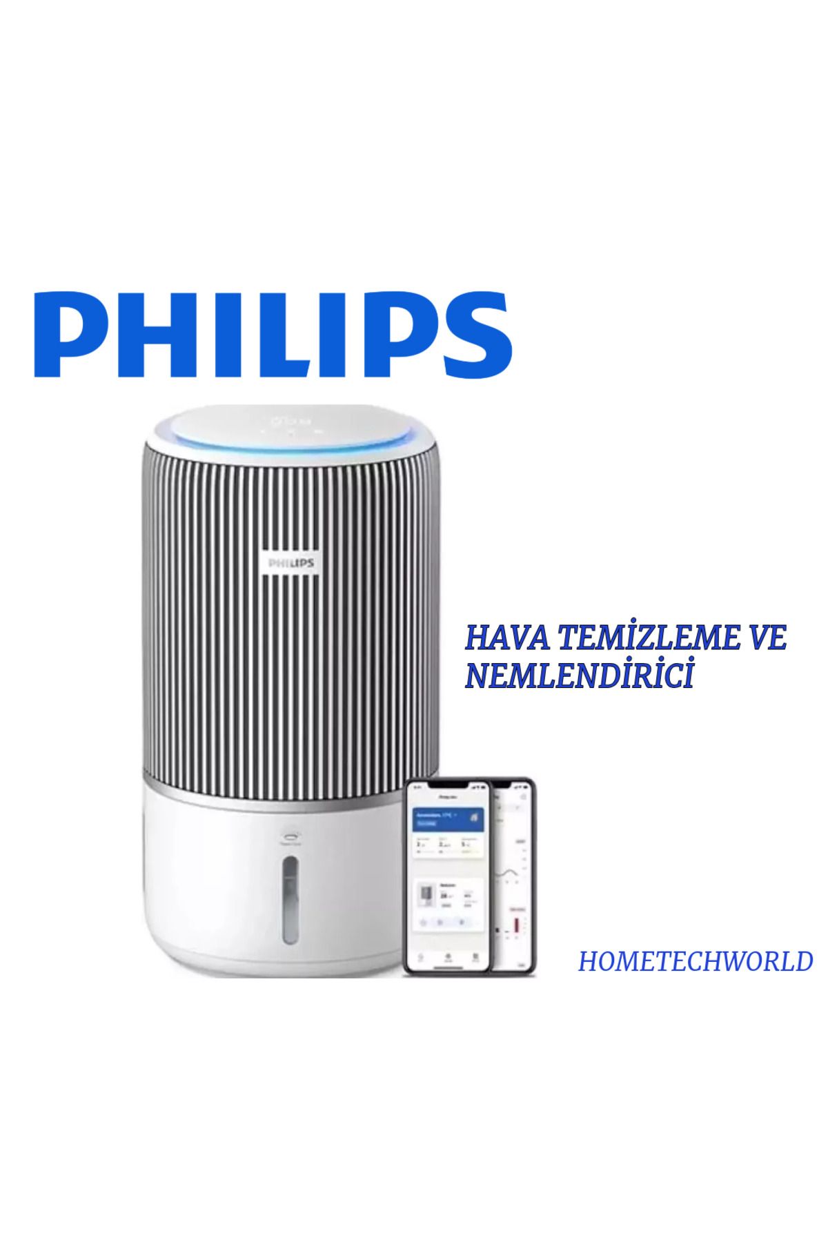 Philips PureProtect Akıllı 2'si 1 Arada Hava Temizleyici ve Nemlendirici+MASA VANTİLATÖR HEDİYE