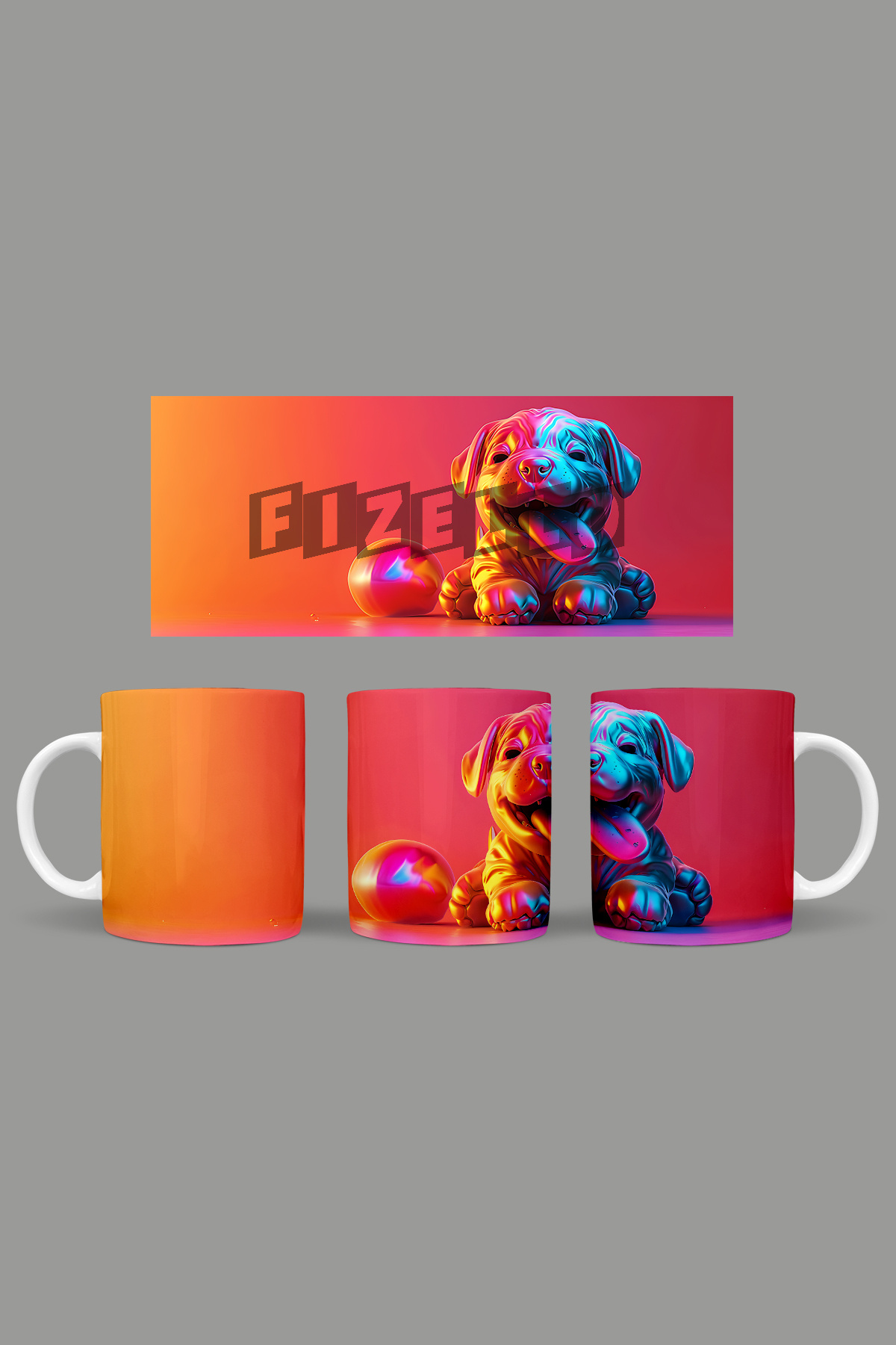 Fizello-3D Colors Themed Mug 4
