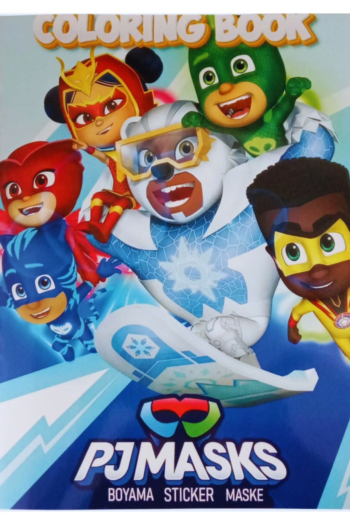 booddie Pj Masks Boyama Kitabı Stickerlı (ARKA KAPAK KESİLEREK MASKELİ) Pj Maskeliler Boyanacak Sayfa 16