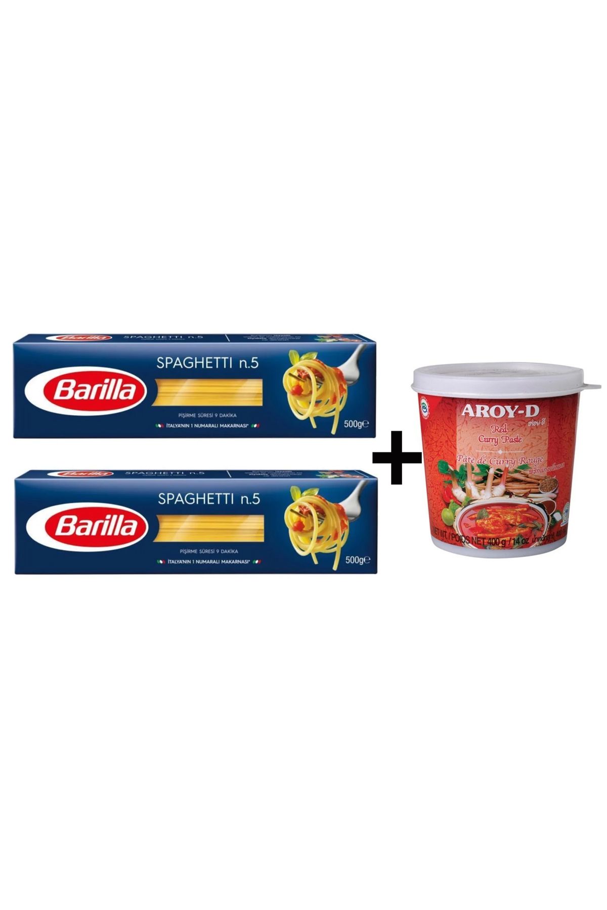 TGB TEDARİK AROY-D KIRMIZI KÖRİ EZMESİ VE SPAGETTİX2 MAKARNA 3'LÜ SET