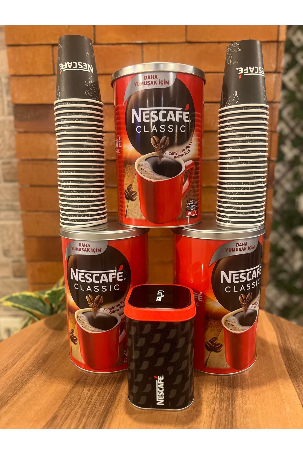 Nescafe-Classic 1Kgx 3 Pieces. 50 Cups and 1 Tin Box Gift 3
