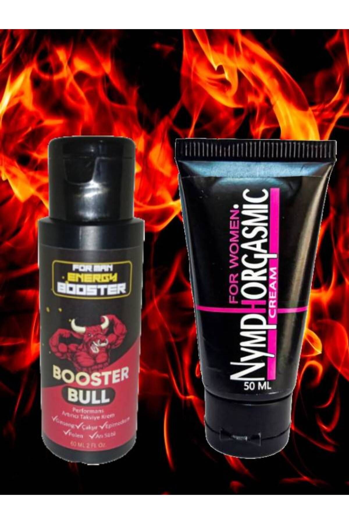 Genel Markalar BoosterBull For Men aktivasion cream 60 ml/ Nymphorgasmic For Women 60 ml