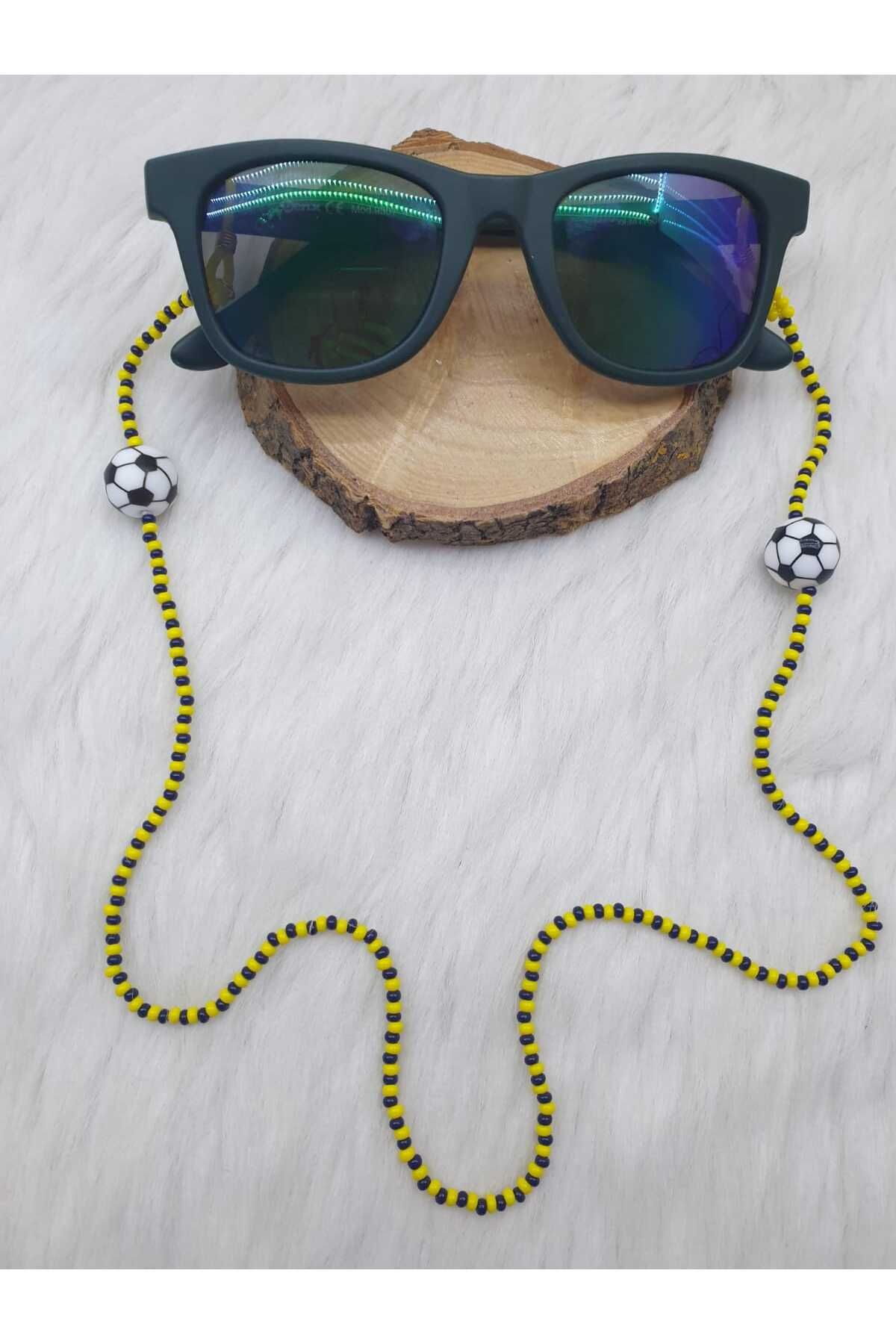 HAPPY HANDMADE-Children's Glasses Chain with Fans Football Themed Glasses Chain Glasses Accessory 3