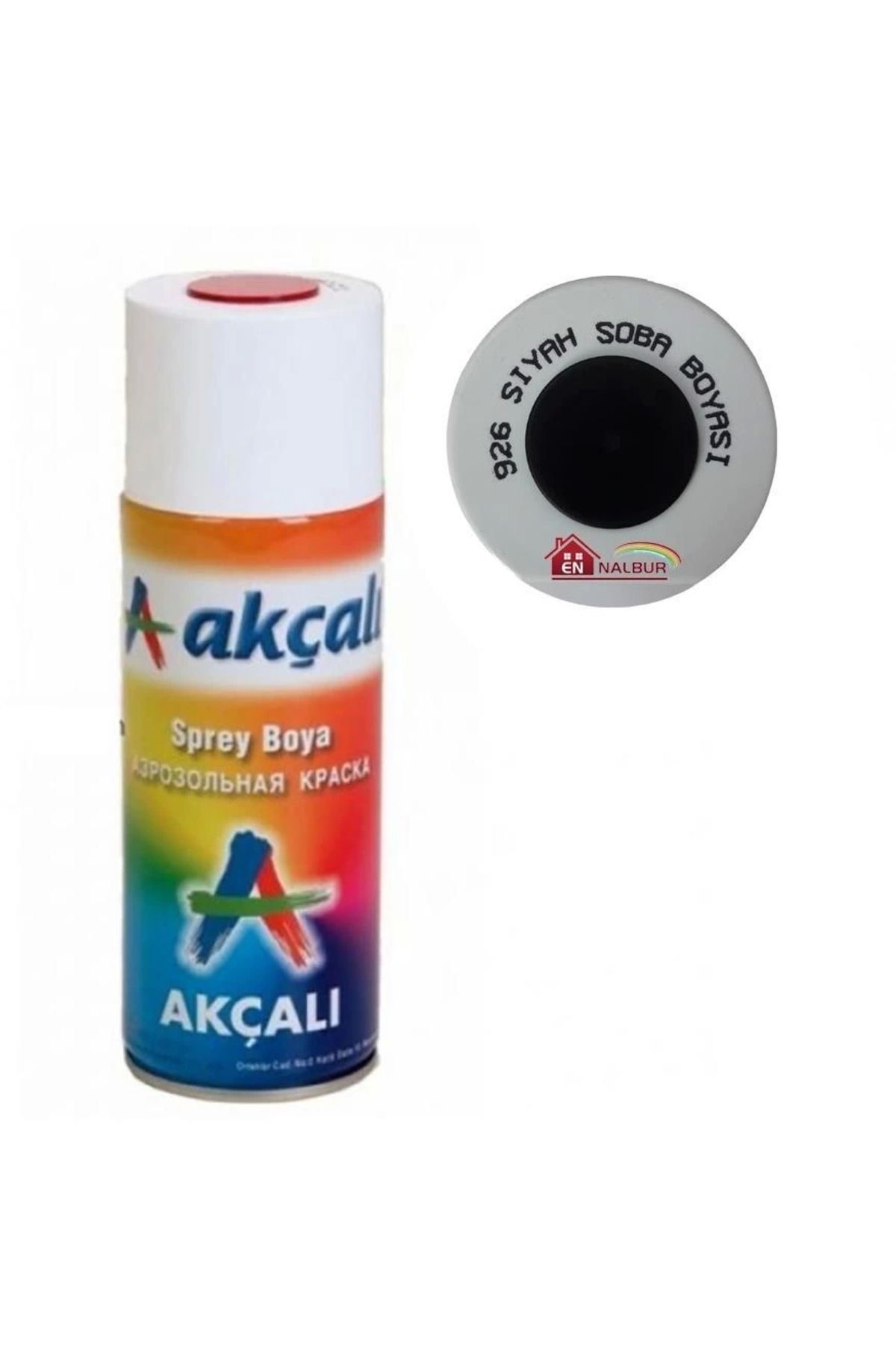 Akçalı Akçalı Sprey Boya 400 ml 926 Siyah Soba Boyası