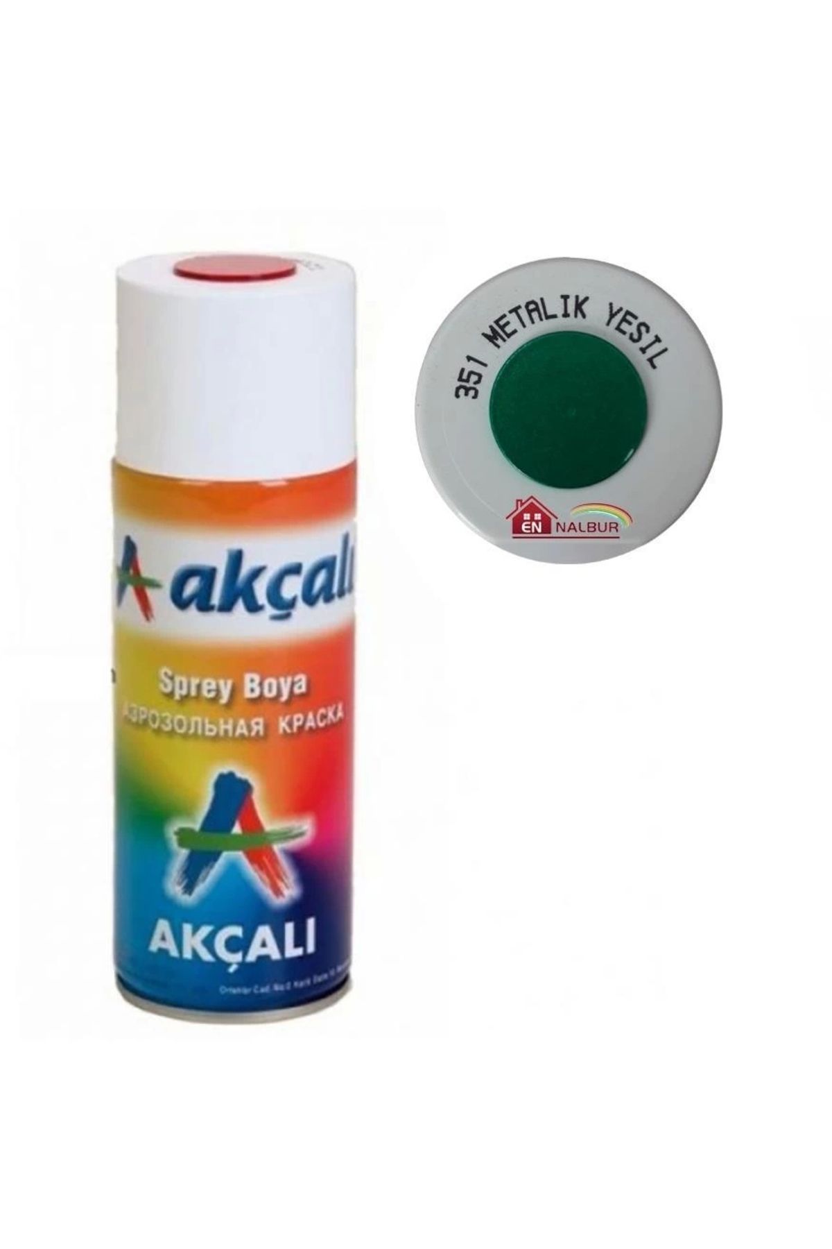 Akçalı Akçalı Sprey Boya 400 Ml 351 Metalik Yeşil