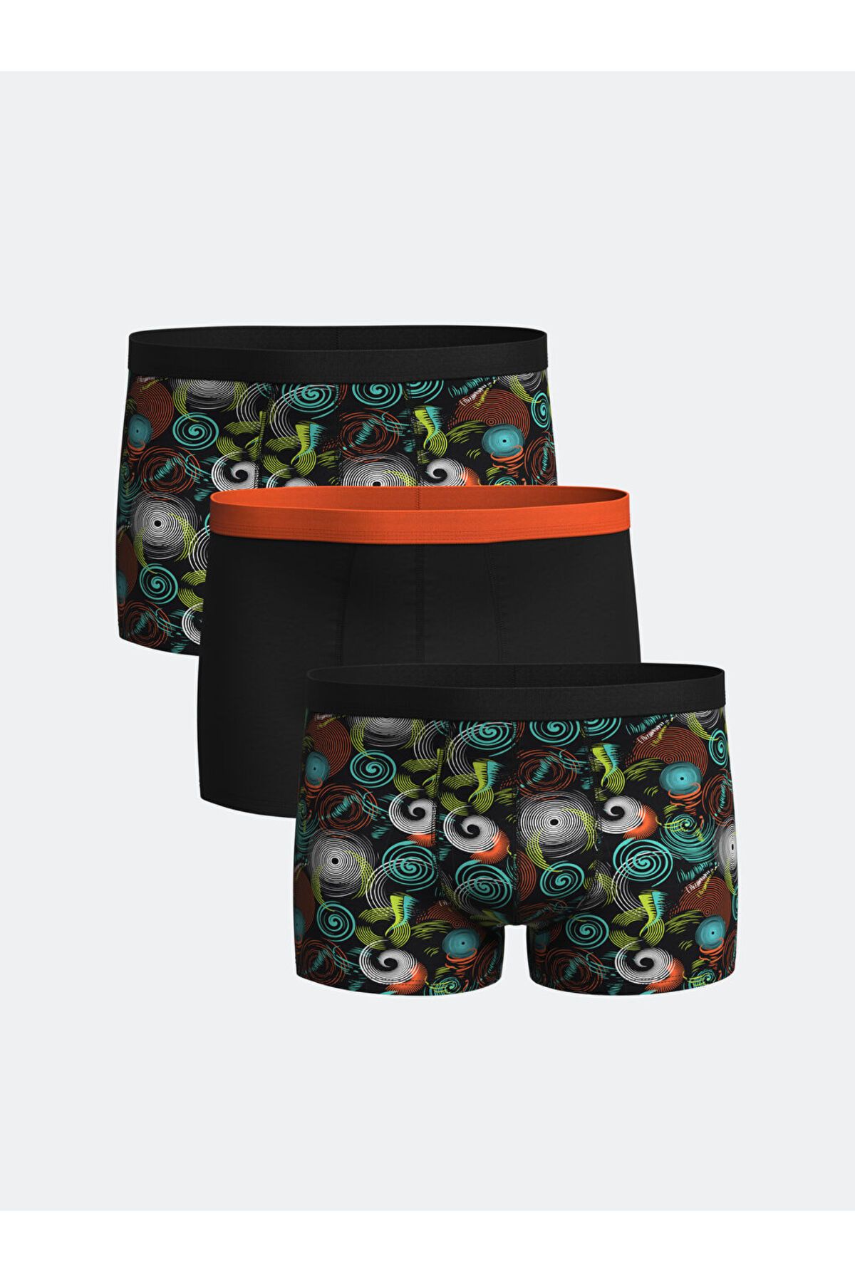 LC Waikiki Gri Standart Kalıp Pamuklu Esnek Erkek Boxer 3'lü S55943Z8NVY25