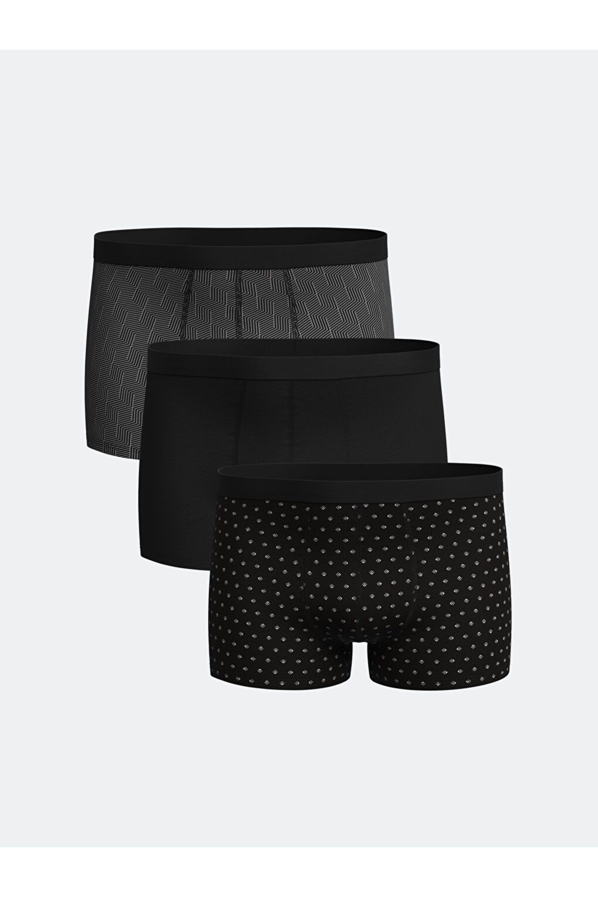 LC Waikiki Yeni Sezon Standart Kalip Pamuklu Esnek Erkek Boxer 3'lu - S55109Z8