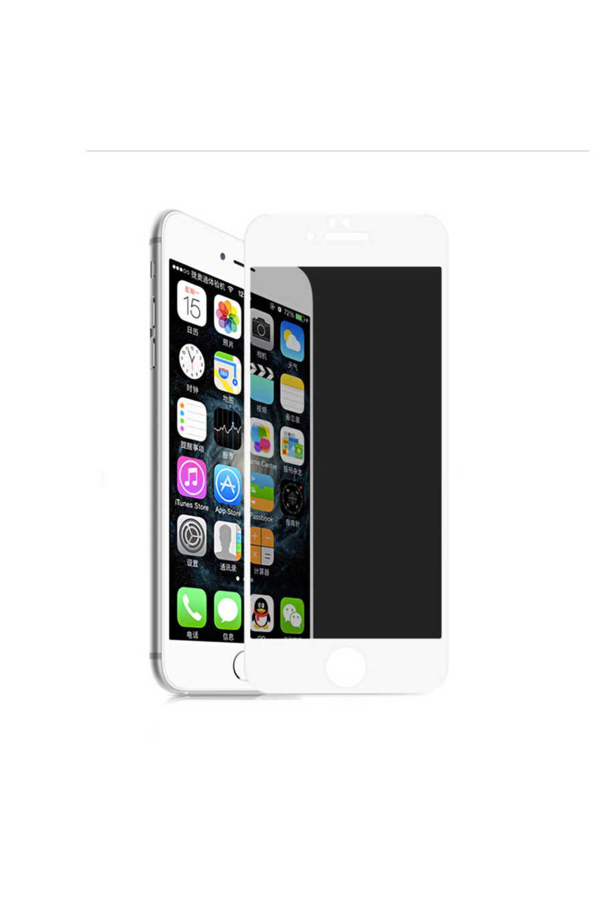 UnDePlus Apple iPhone 6 Davin 5D Privacy Cam Ekran Koruyucu