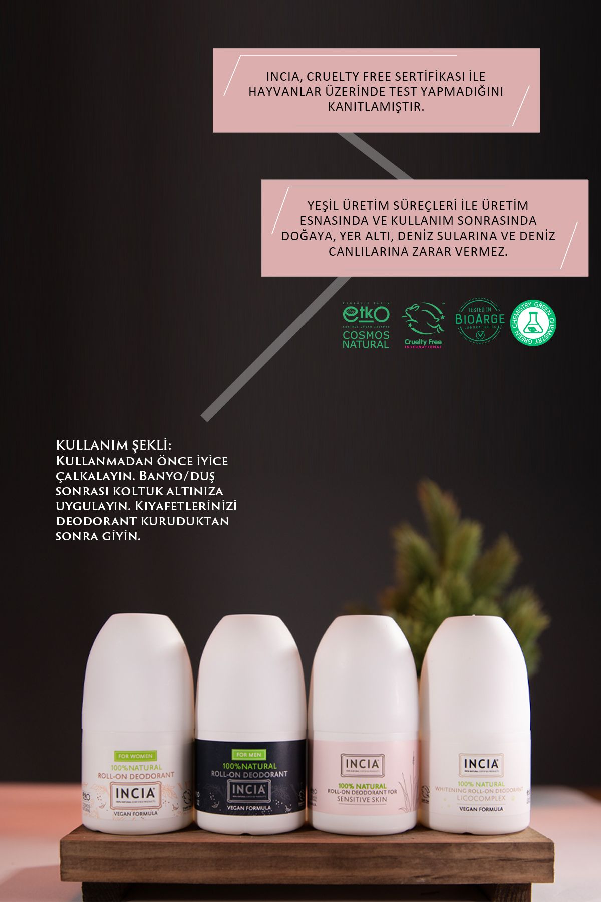 Incia-100 % natürliches Roll-On-Deodorant für Männer, Anti-Schweiß, geruchsneutral, 50 ml 7