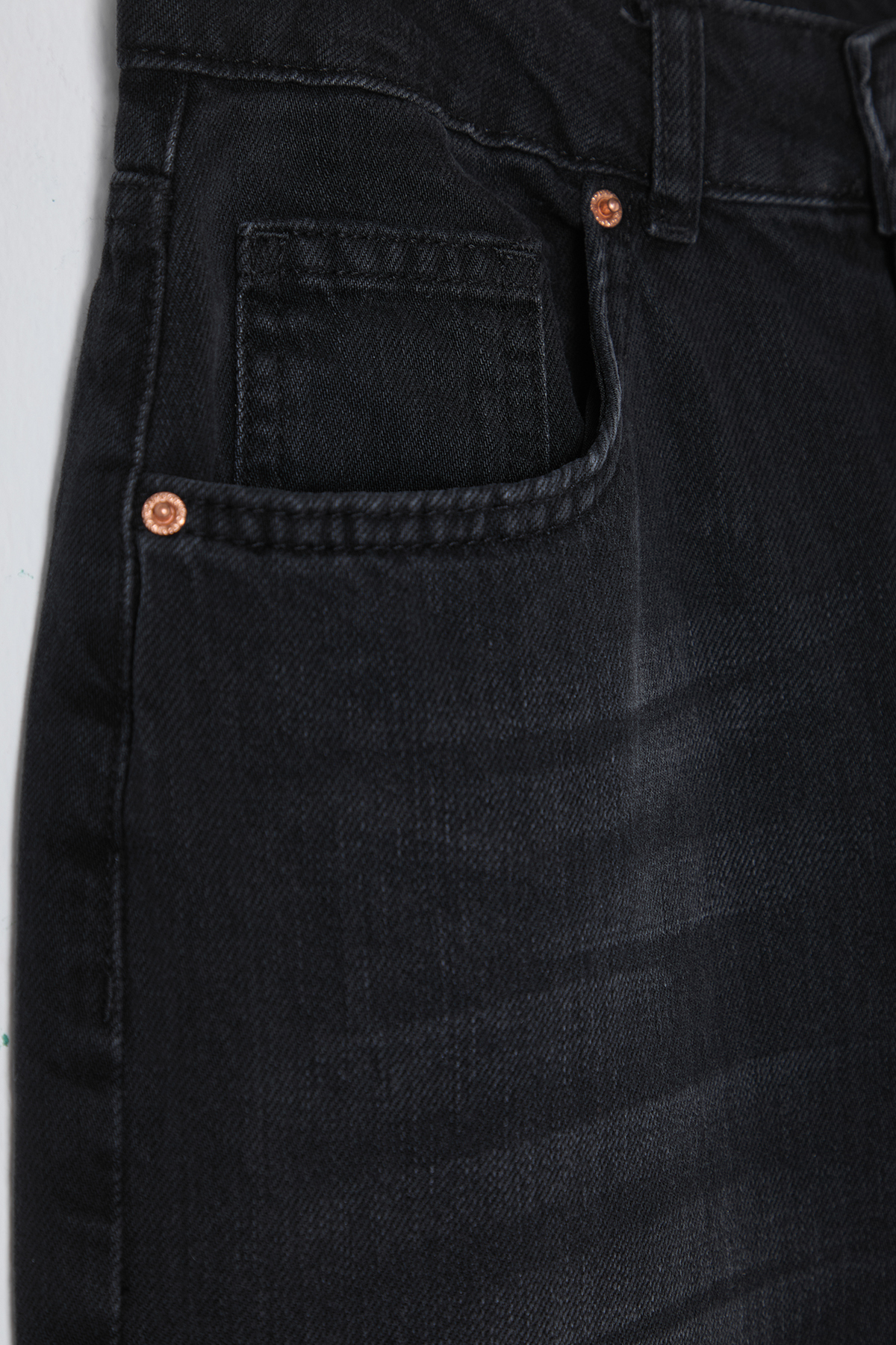 Trendyolmilla  Siyah Yüksek Bel Wide Leg Geniş Paça %100 Pamuk Non-Stretch Jeans TWOSS25JE00060 - Görsel 7