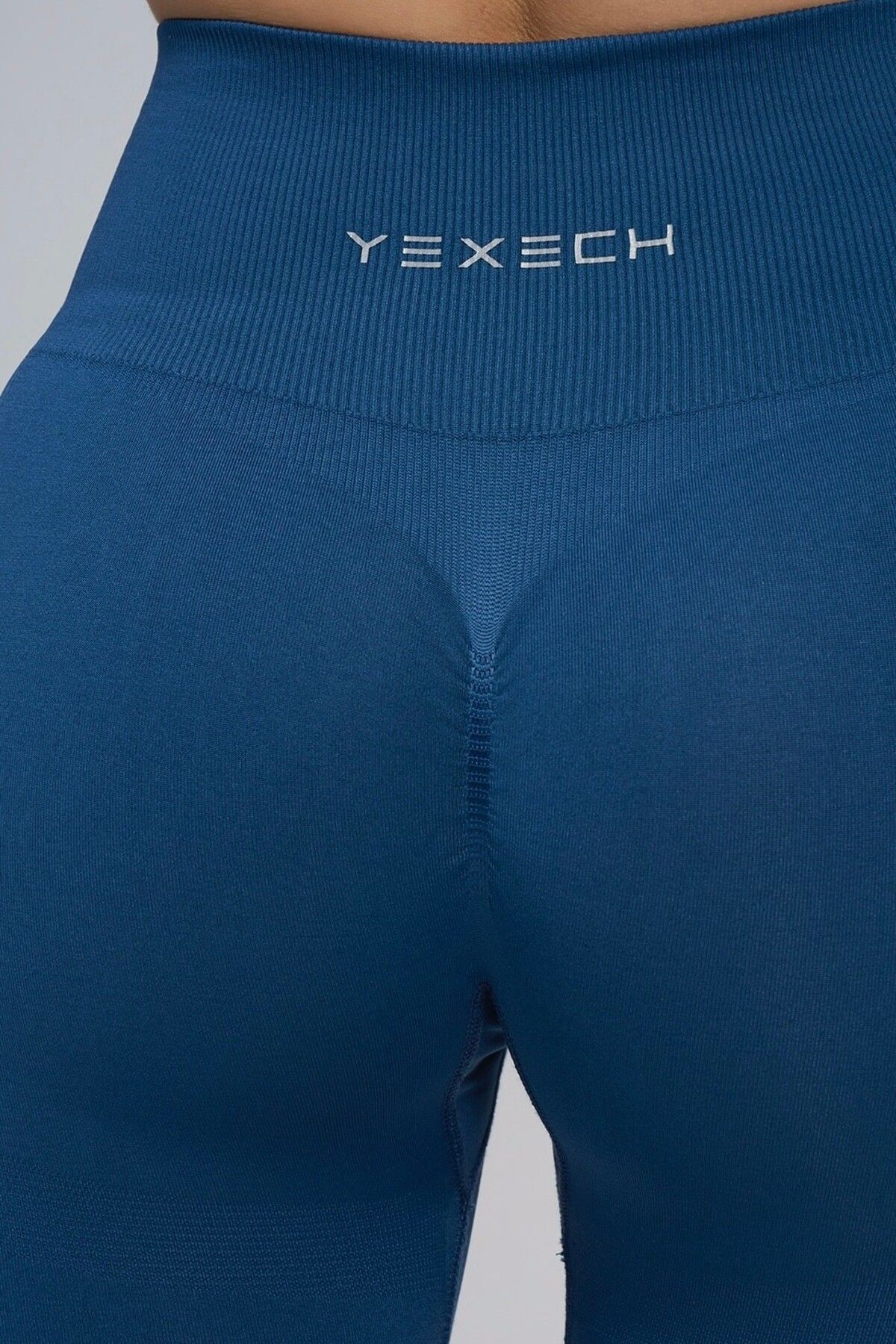 YEXECH-Gathered Seamless Push-Up Aurora Sports Leggings with Extra Hip Support 1