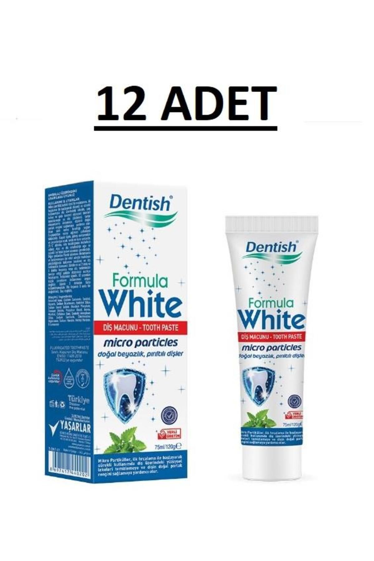 Favori Fresh DENTISH DİŞ MACUNU FORMULA WHITE 120GR 12 Lİ