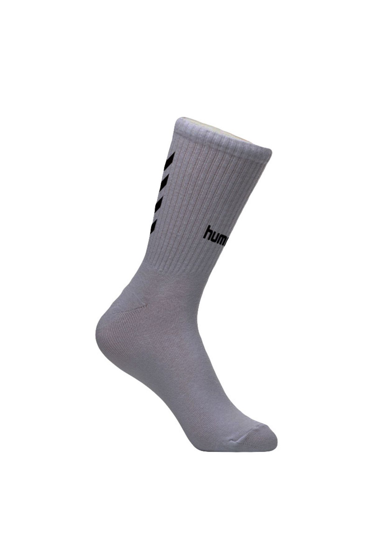 جوراب ورزشی مردانه و زنانه MAXI TRAINING SOCKS 3 COLOR GRAY hummel