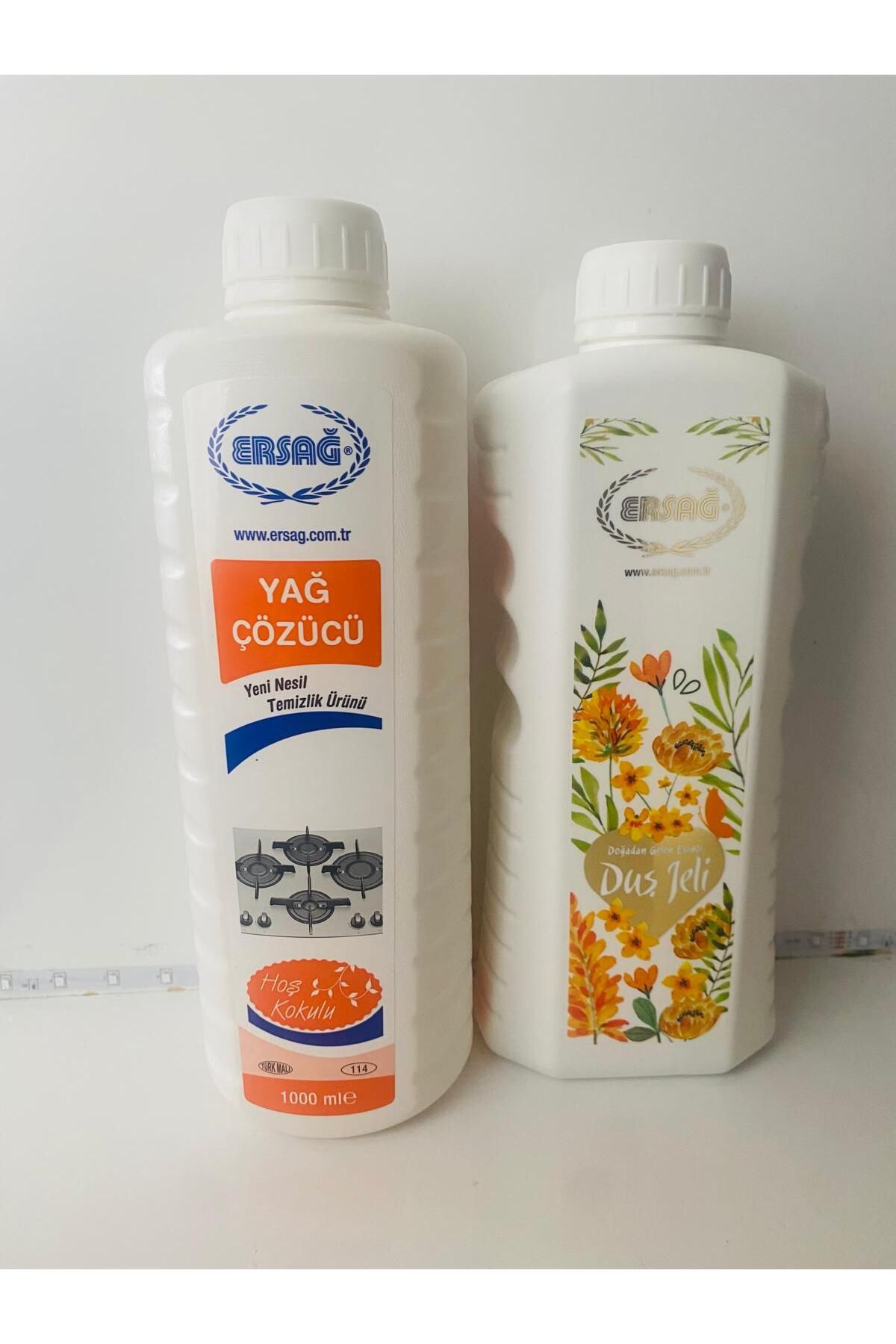 Ersağ YAG ÇÖZÜCÜ 1000ML Ve DUŞ JELİ 1000ml hediye asf