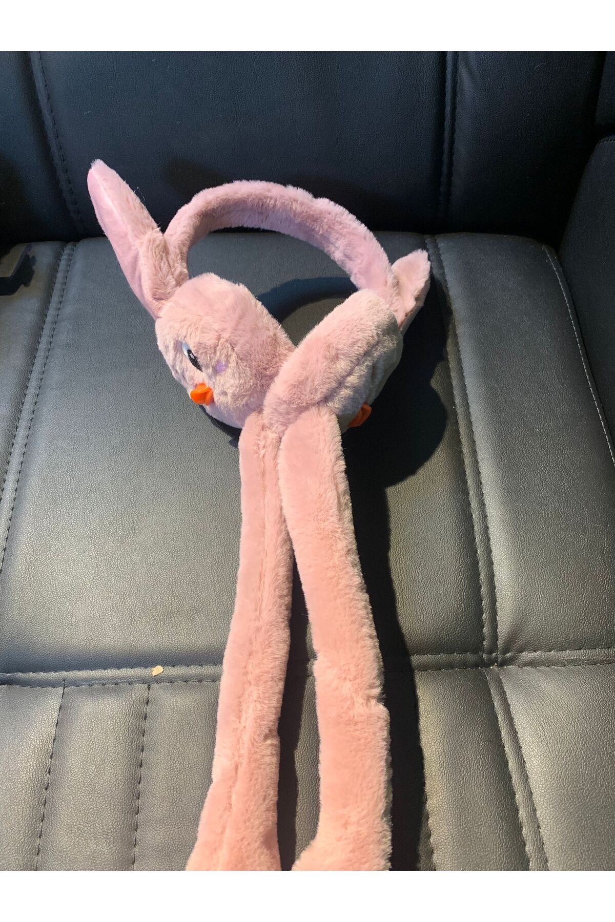 bilben-Movable Playful Rabbit Earmuff with Plush Sound, Ear Warmer 5