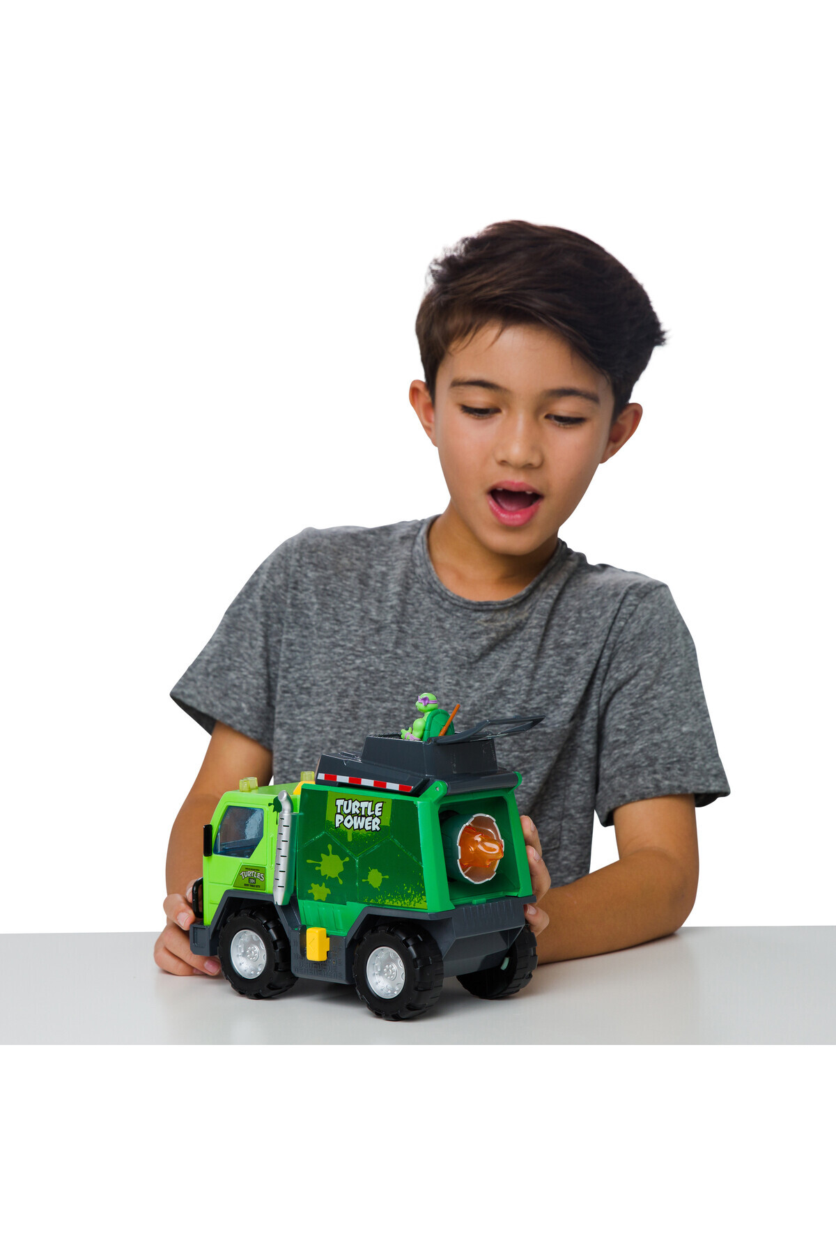 TMNT-Teenage Mutant Ninja Turtle Thrash N' Battle Garbage Truck, Battery Operated 5