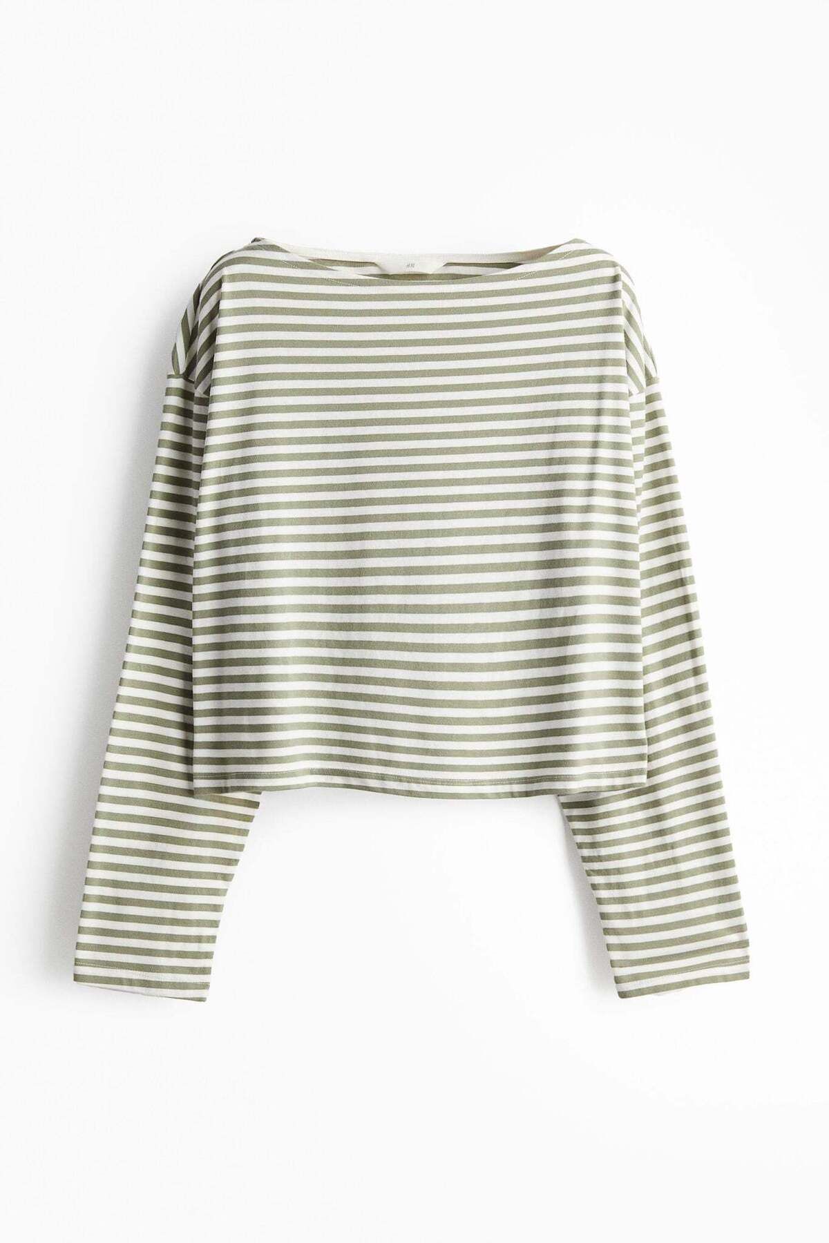 H&M-Oversized boat-neck top 1