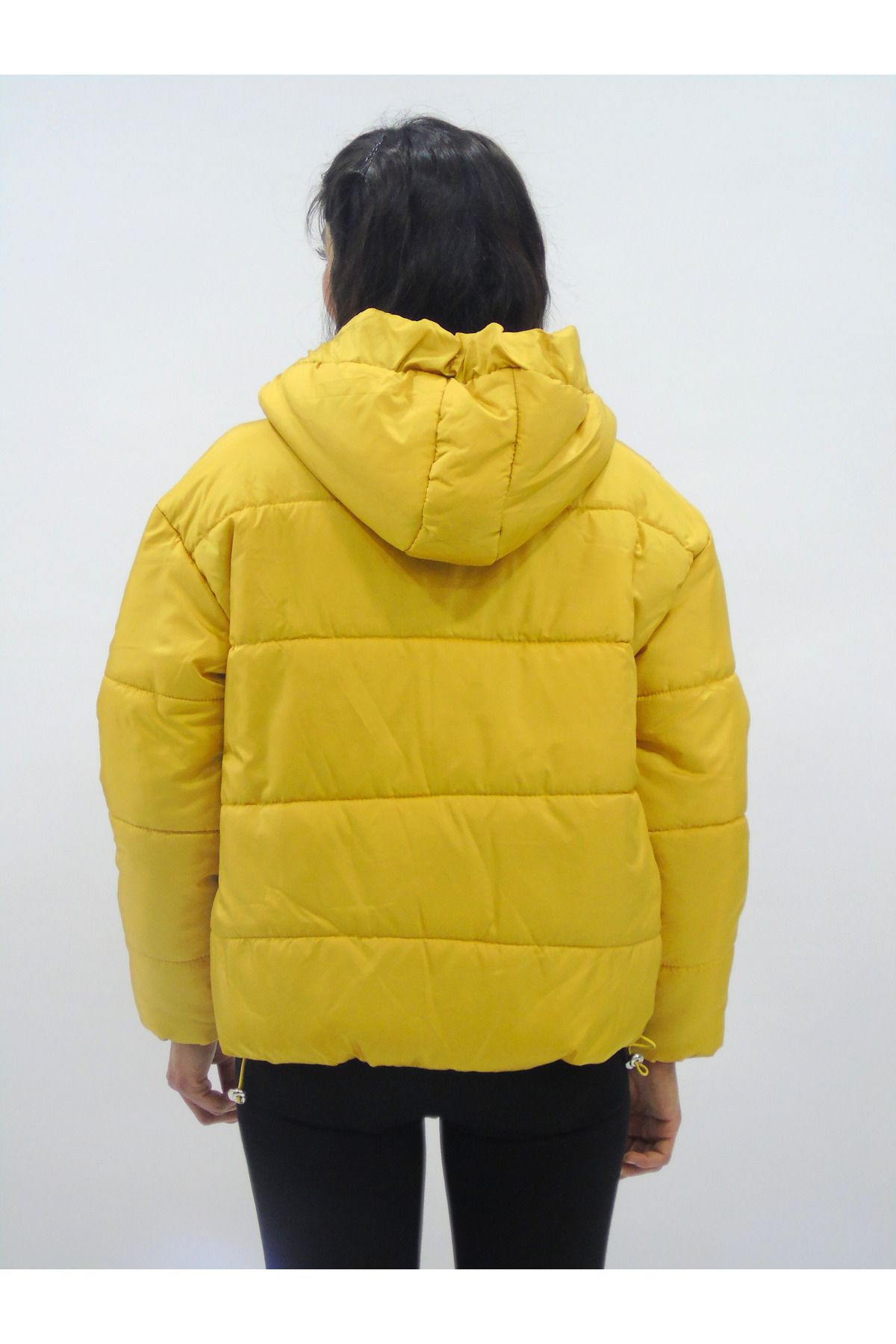 Bigdart-Hooded Solid Color Puffer Jacket 2