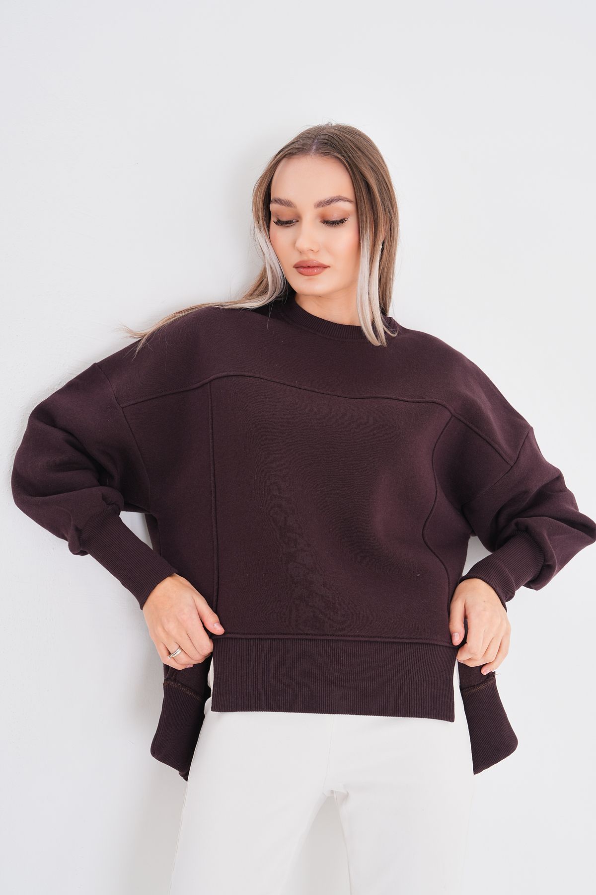 Pulli Collection-Hořká hnědá Suude mikina 3