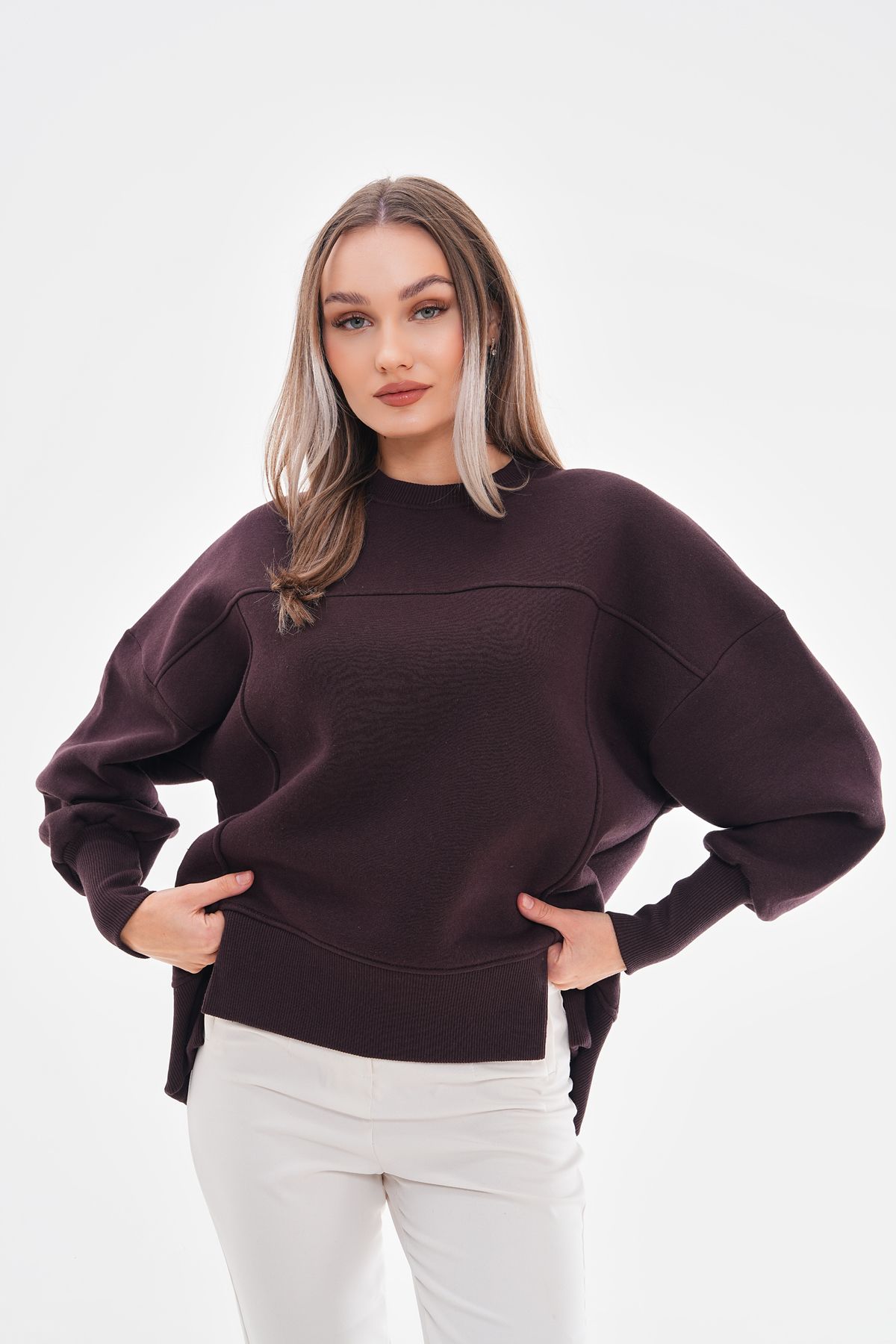 Pulli Collection-Hořká hnědá Suude mikina 7