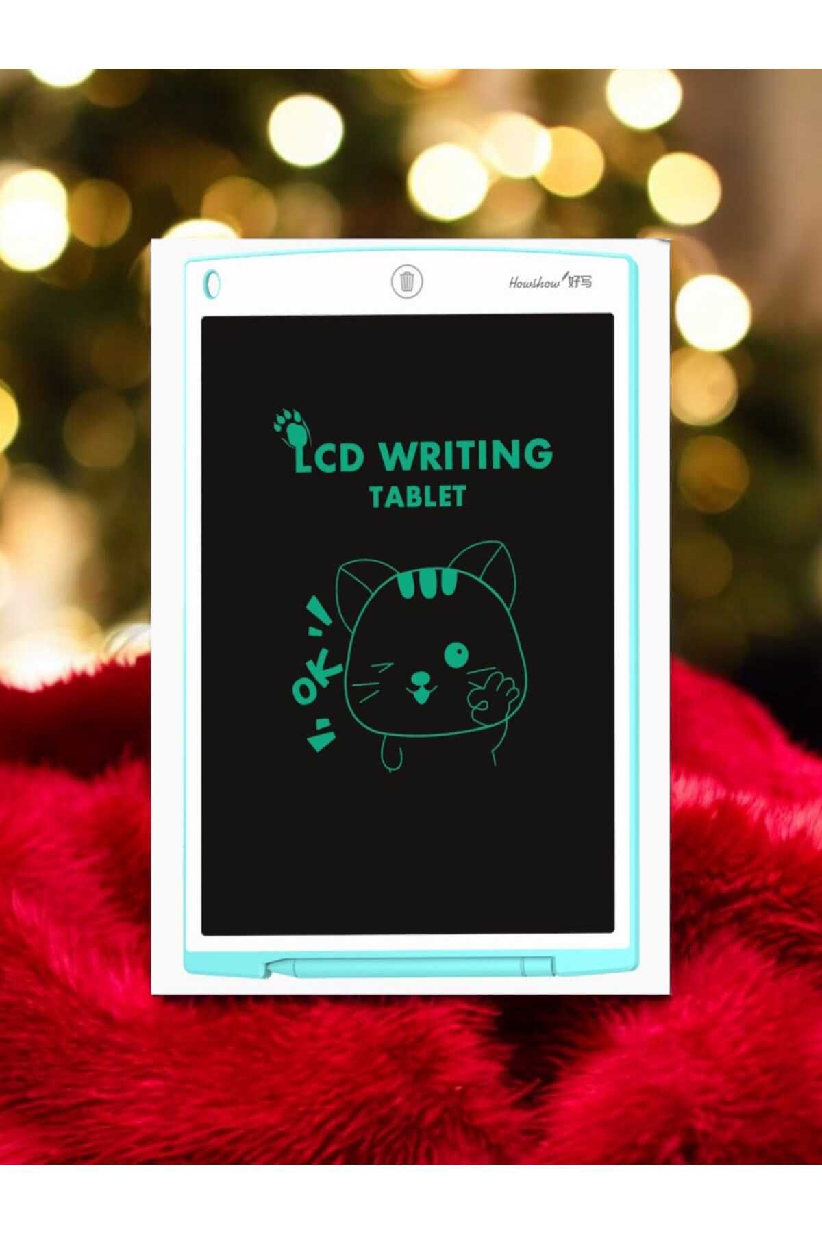 Roxir Writing Tablet Lcd 10 Inç Dijital Kalemli Çizim Yazı Tahtası Grafik Not Yazma Eğitim Tableti