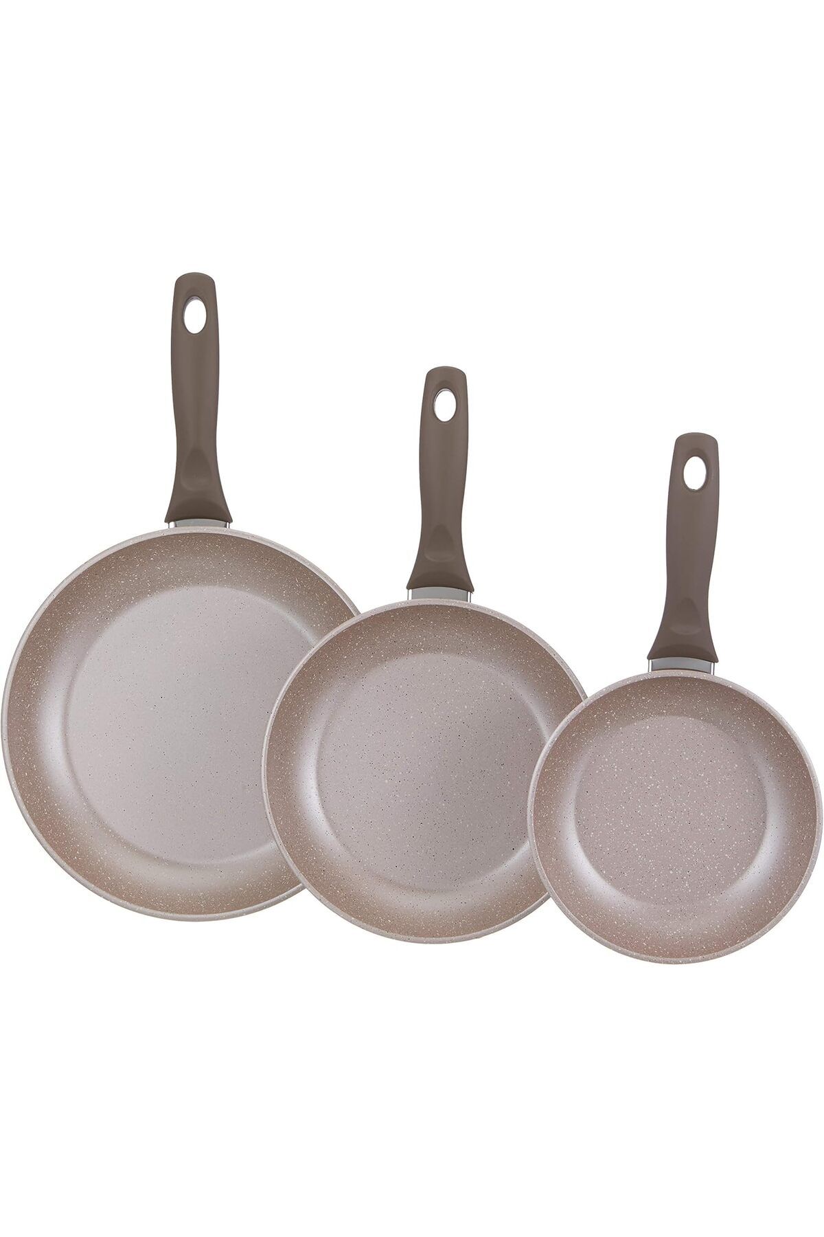 STOREMAX lbstorex Vilma Ezme 18-22-26 cm Tava Seti Krem Renk Newdsng 1116818