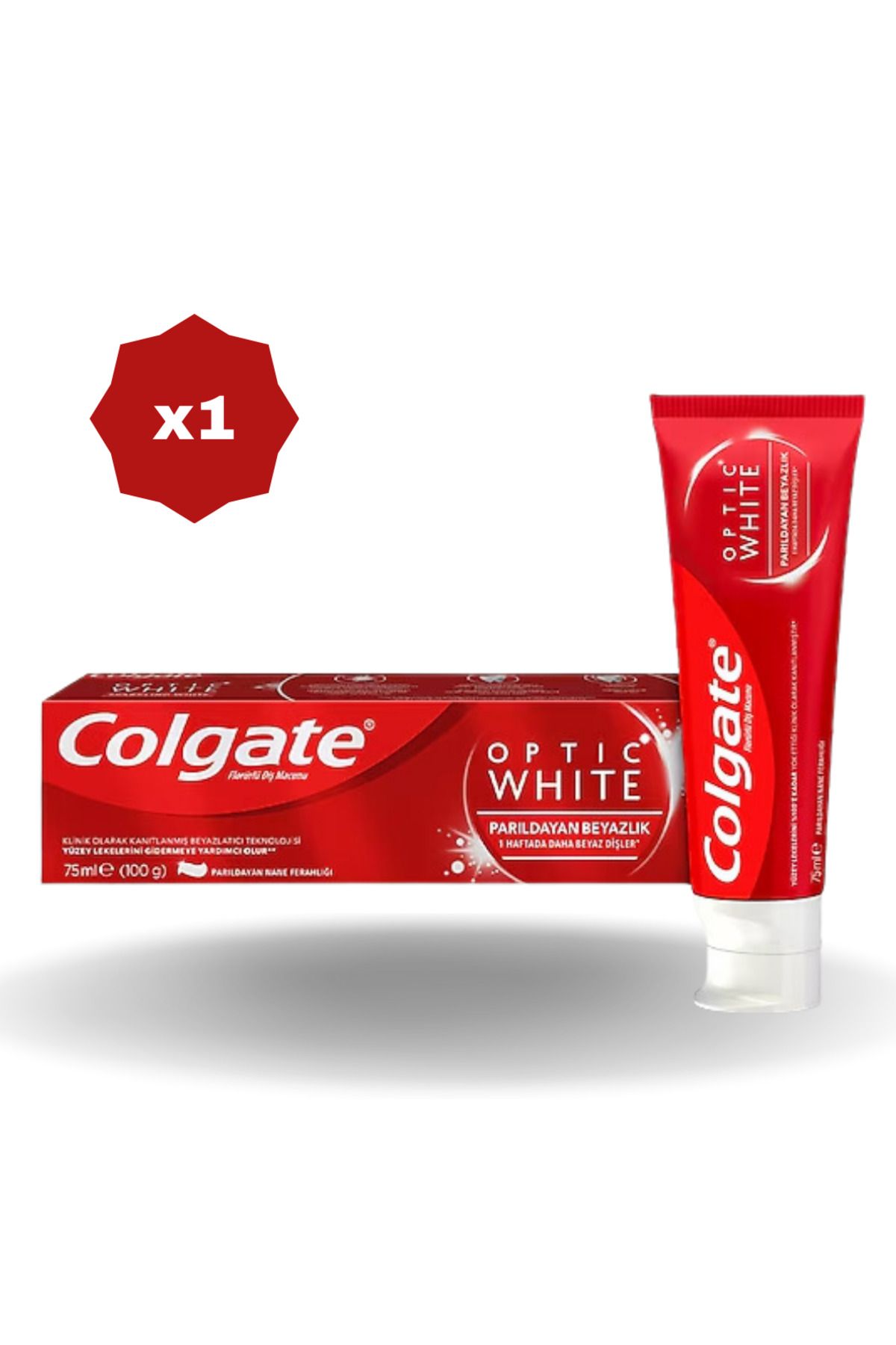 Colgate DİŞ MACUNU OPTİK PARILDAYAN BEYAZLIK 75 ML - (1 ADET)