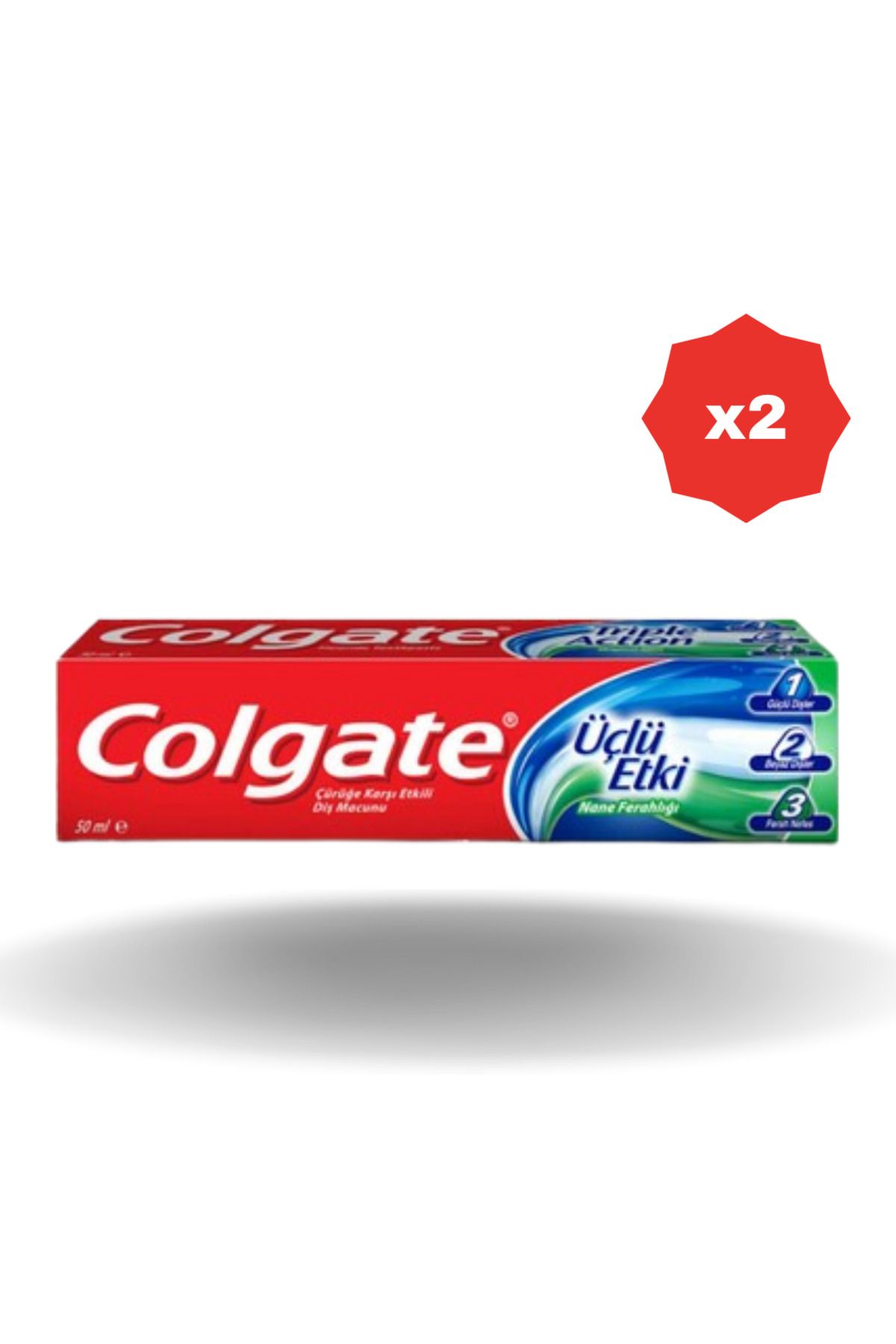 Colgate ÜÇLÜ ETKİ DİŞ MACUNU 50 ML - (2 ADET)