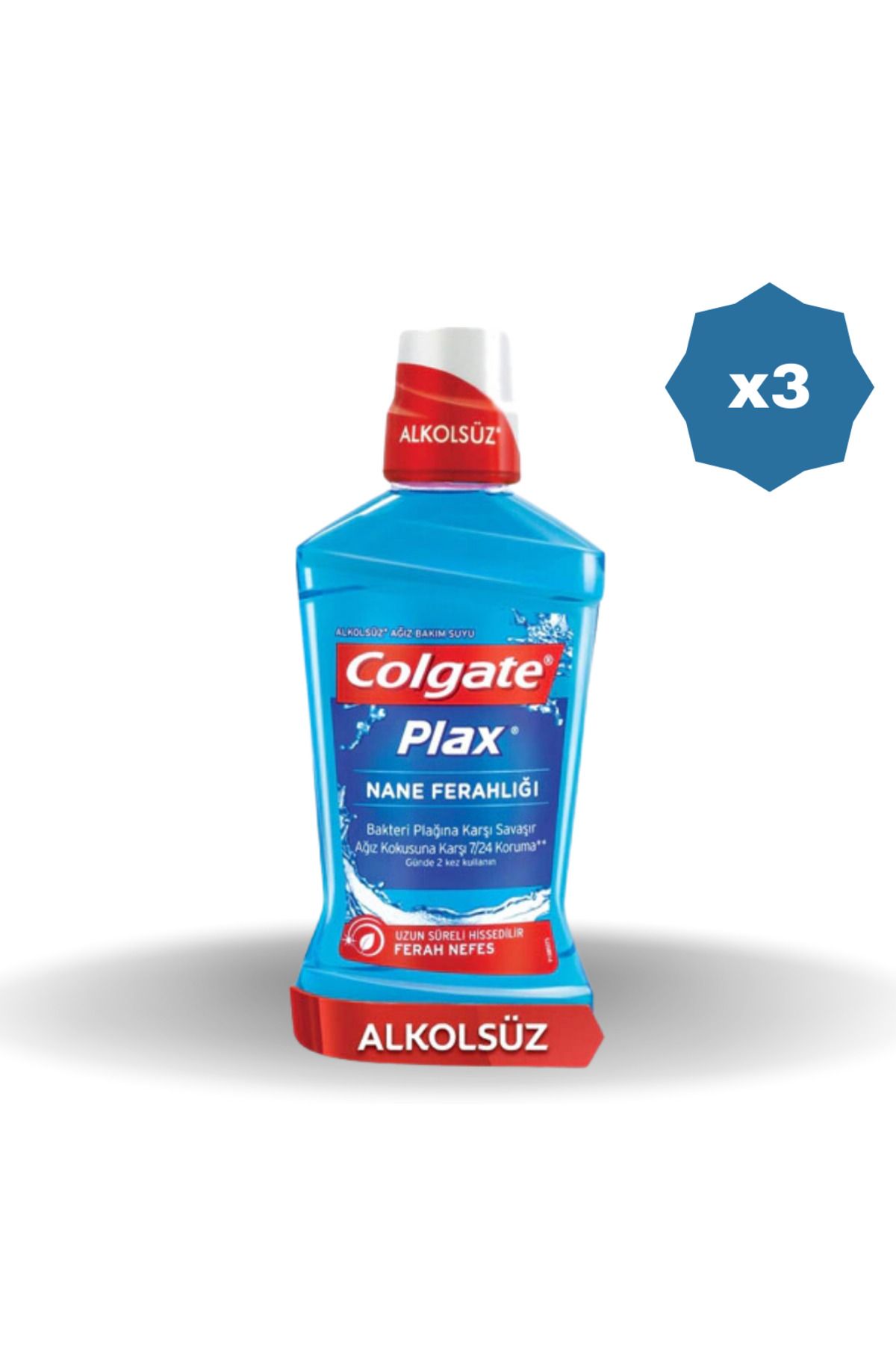 Colgate PLAX NANE FERAHLIĞI MAVİ 500 ml - (3 ADET)