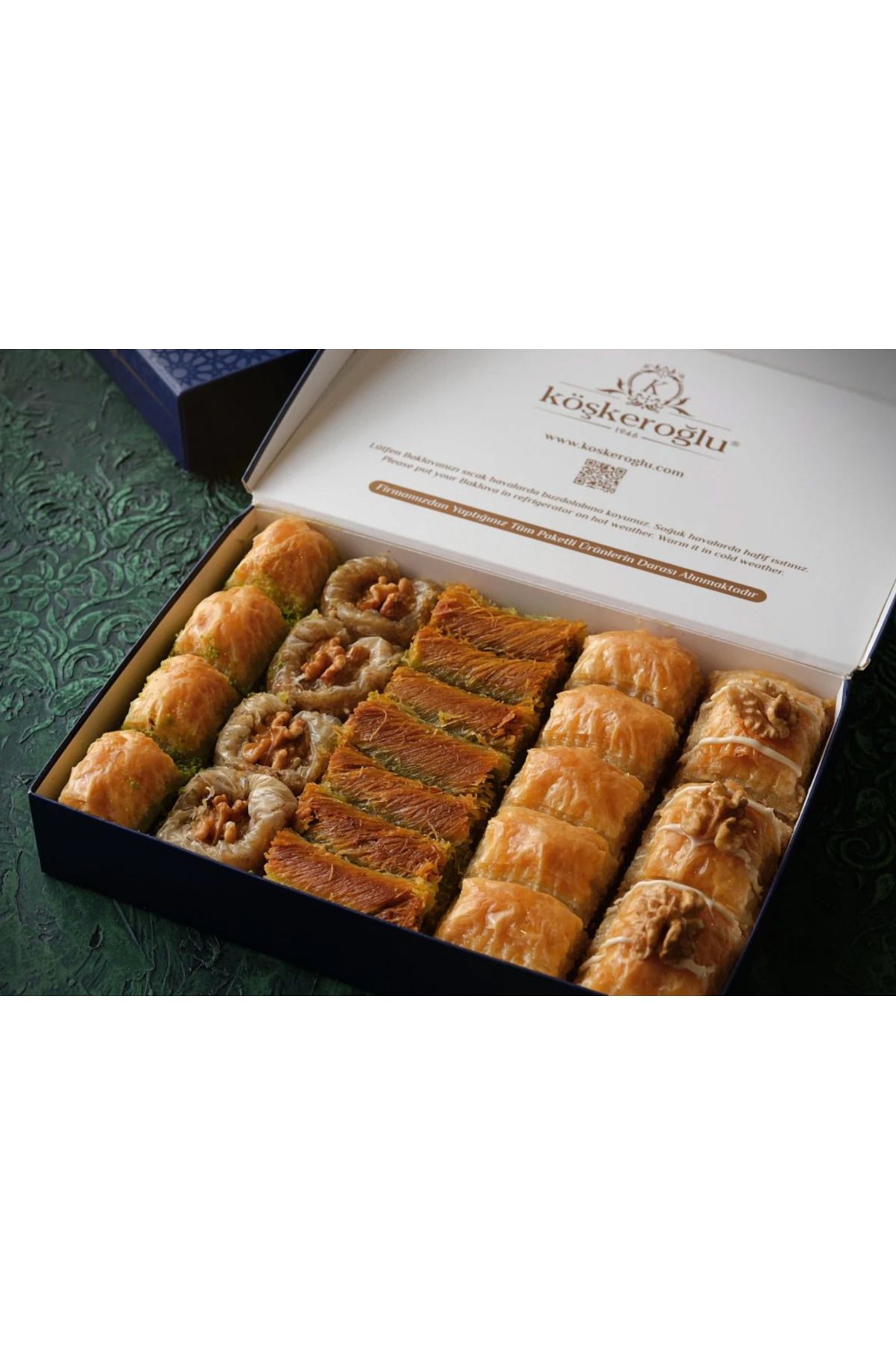 köşkeroğlu Koskeroglu | Assorted Pistachio and Walnut Baklava 1 Kg