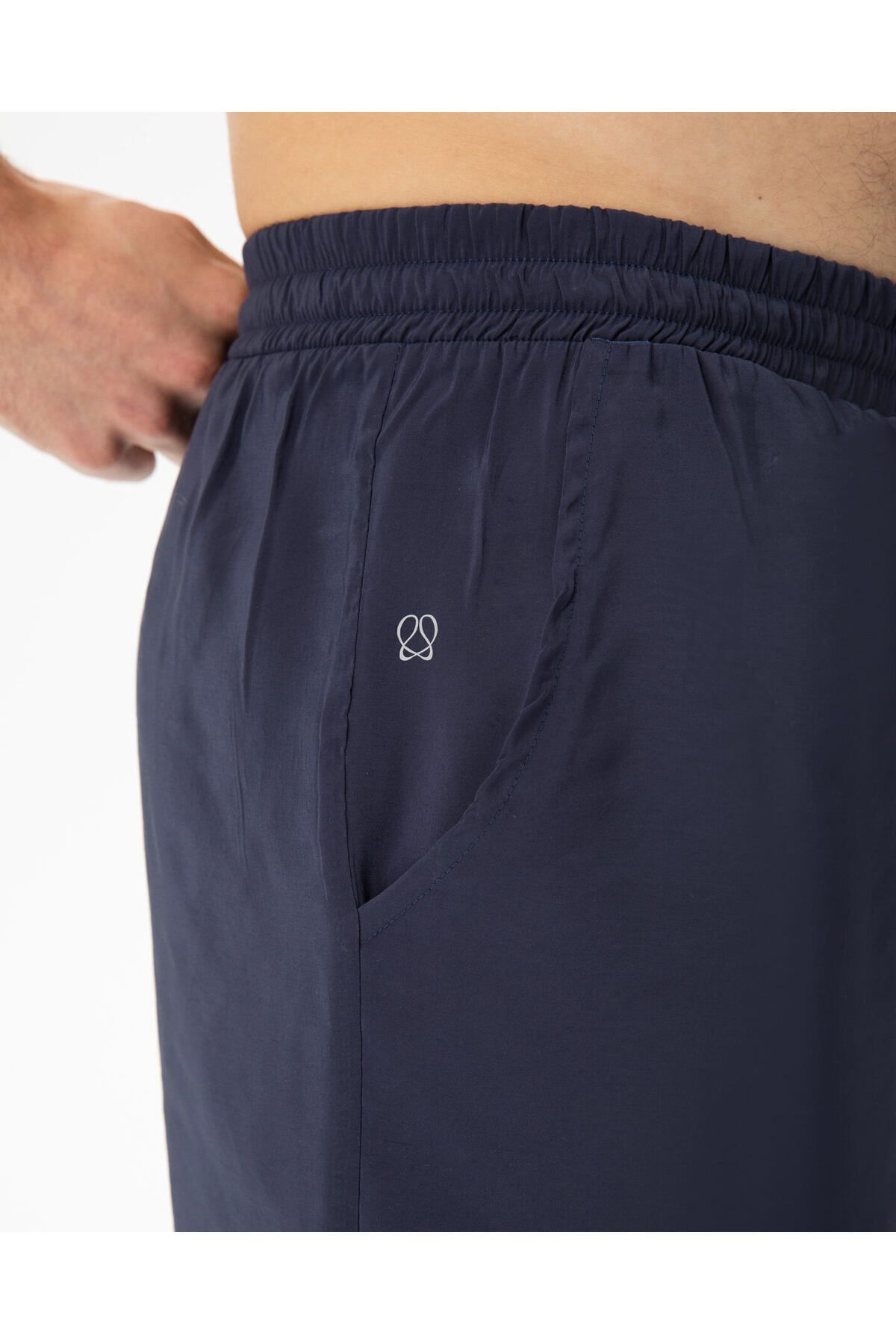Ayma Active-Ανδρικό σορτς με κορδόνια με τσέπες Navy Blue 3