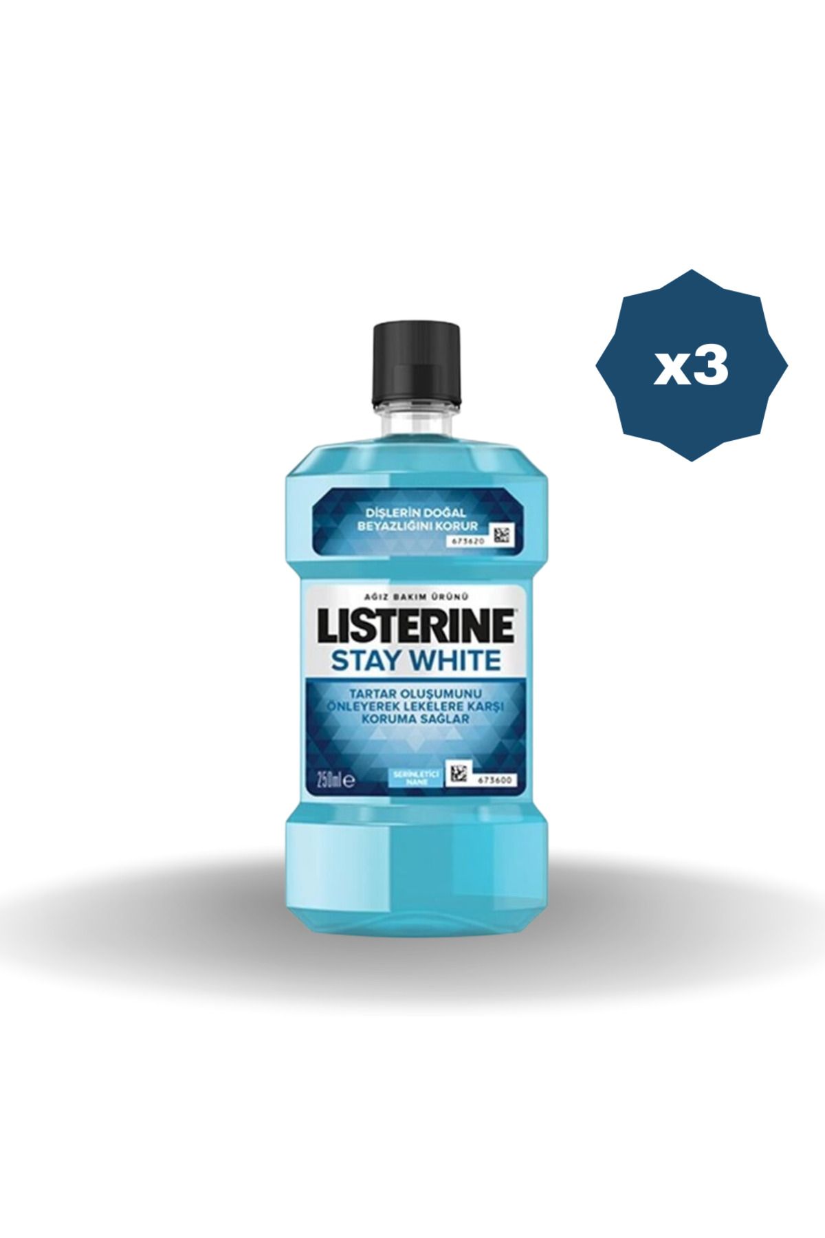 Listerine Li̇steri̇ne Ağiz Gargarasi Staywhi̇te 250 Ml - (3 Adet)