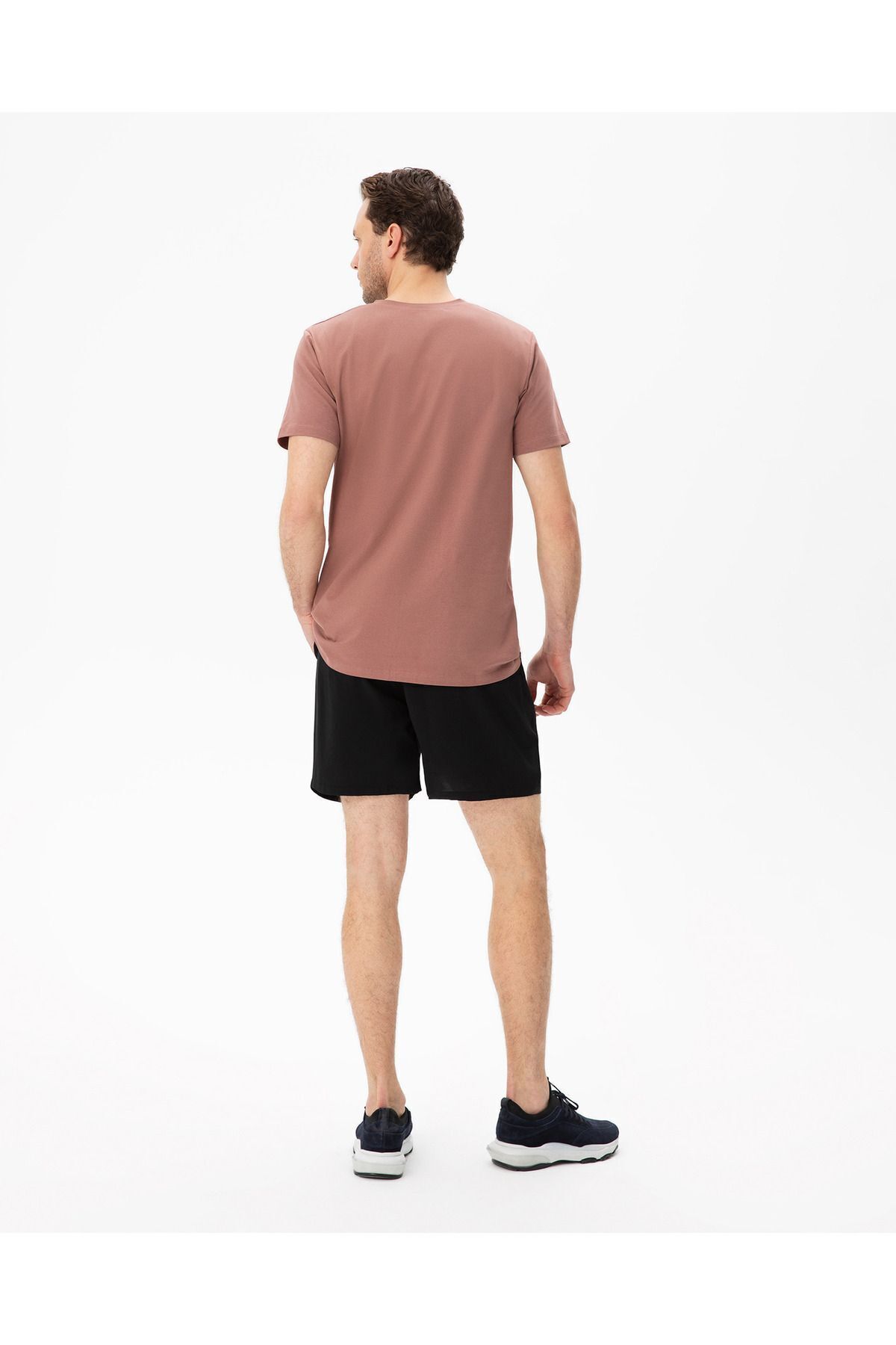 Ayma Active-Black Men's Pocketed Lace-Up Modal Shorts 6