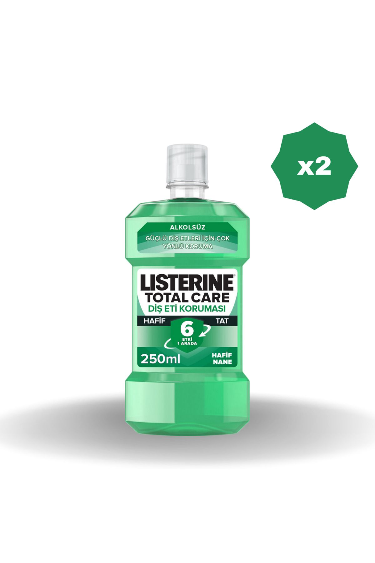 Listerine LİSTERİNE DİŞ VE DİŞ ETİ KORUMASI HAFİF TAT 250 ML - (2 ADET)