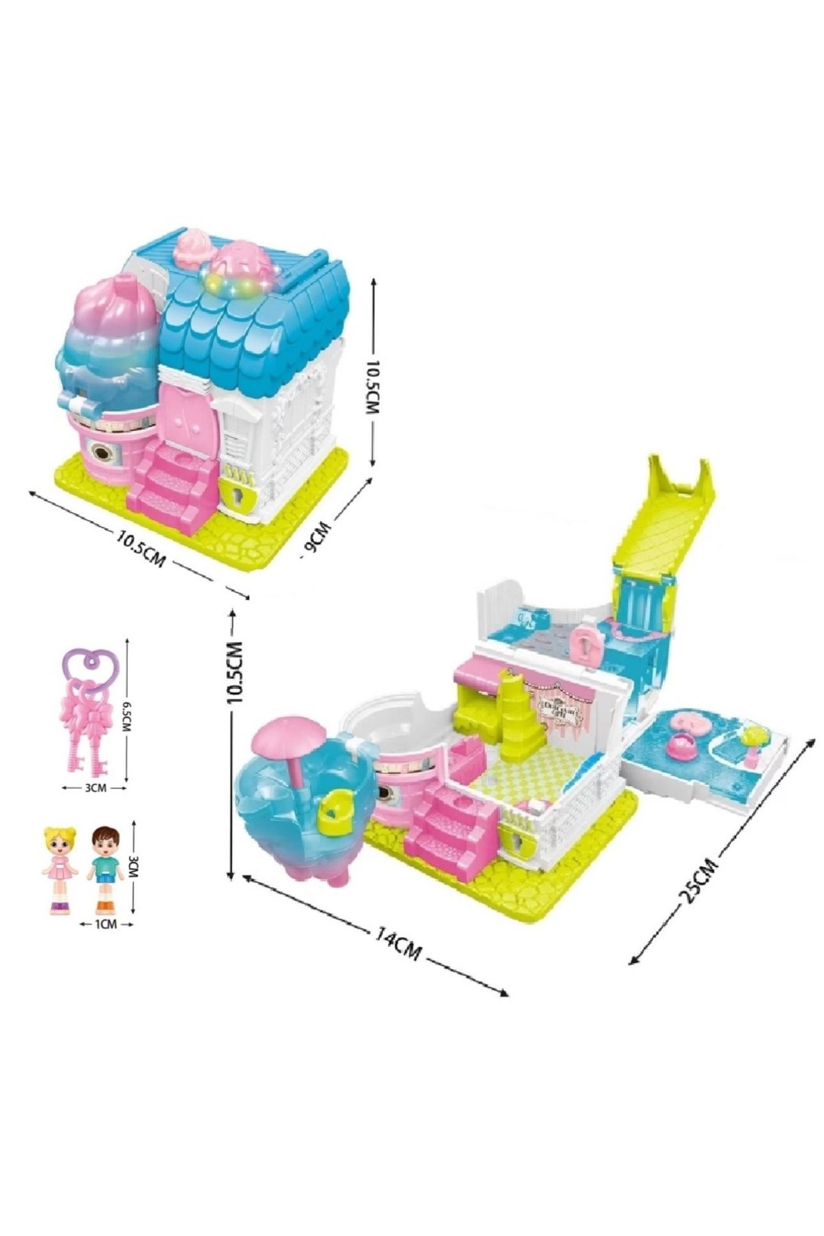 BYCEGU 93305 Müzikli Ve Işıklı Açılır Kapanır Aksesuarlı Oyuncak Ev Serisi Ürün Bir Adettir fotoğrafı 4 (önizleme)