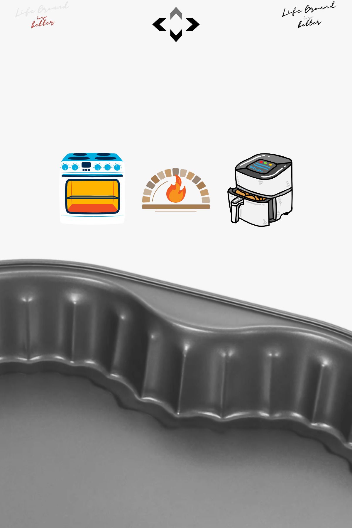 LİGROUND-Carbon Steel Heart Pattern Cake Mold Pastry Mold Bread Mold Stainless Steel Mold 7