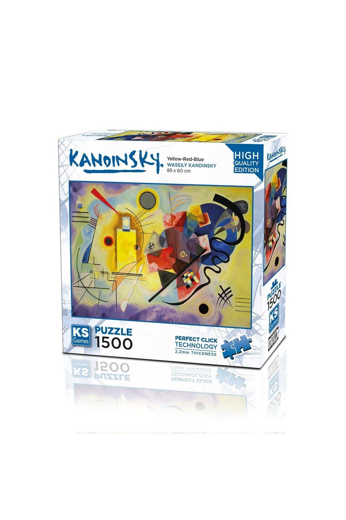 Ks Puzzle 22033 Yellow Red Blue 1500 Parça Puzzle -KS Puzzle