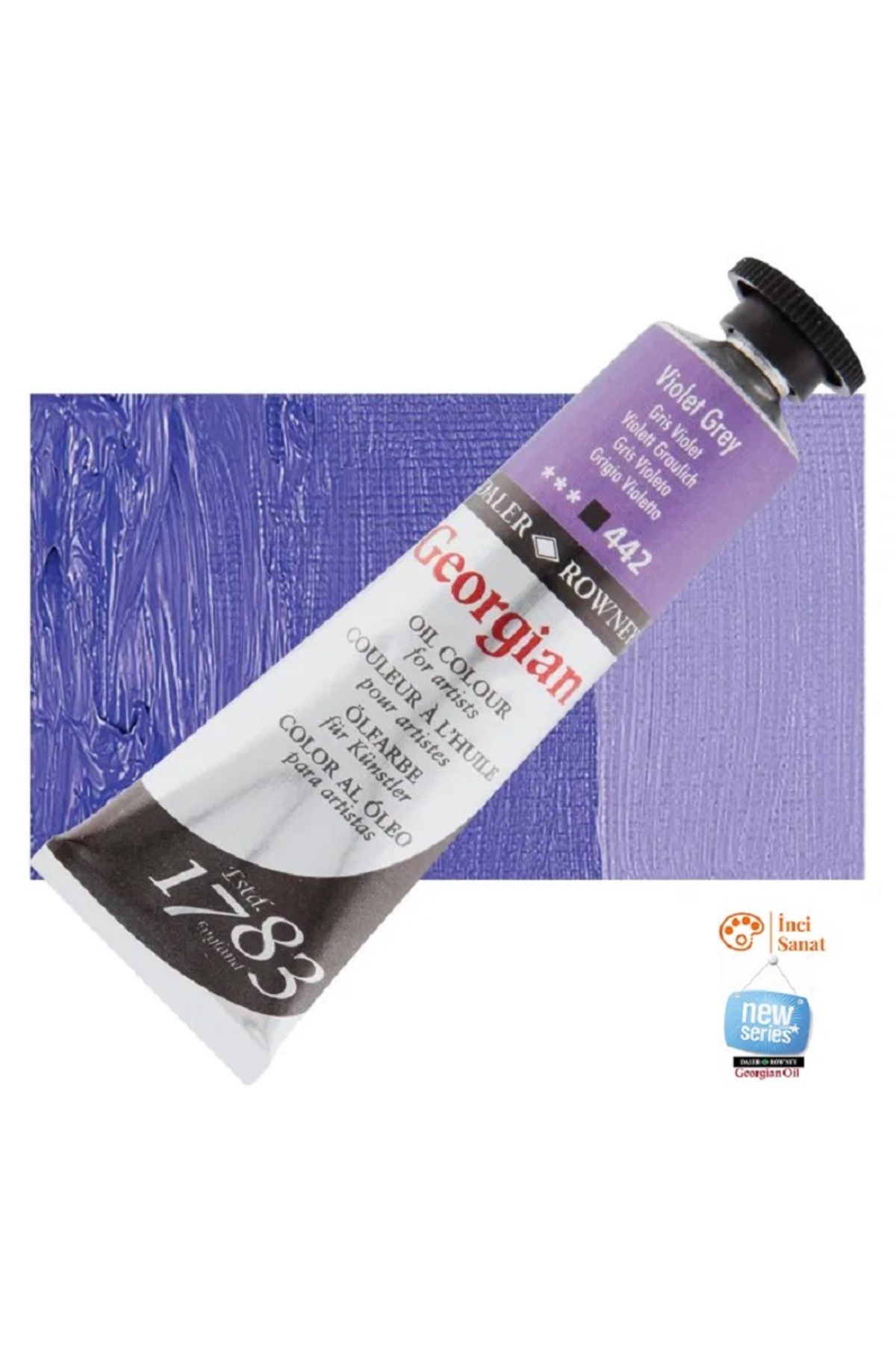 Daler Rowney Georgian N:442 Violet Grey Yağlı Boya 38ml Profesyonel Oil Colour New Series