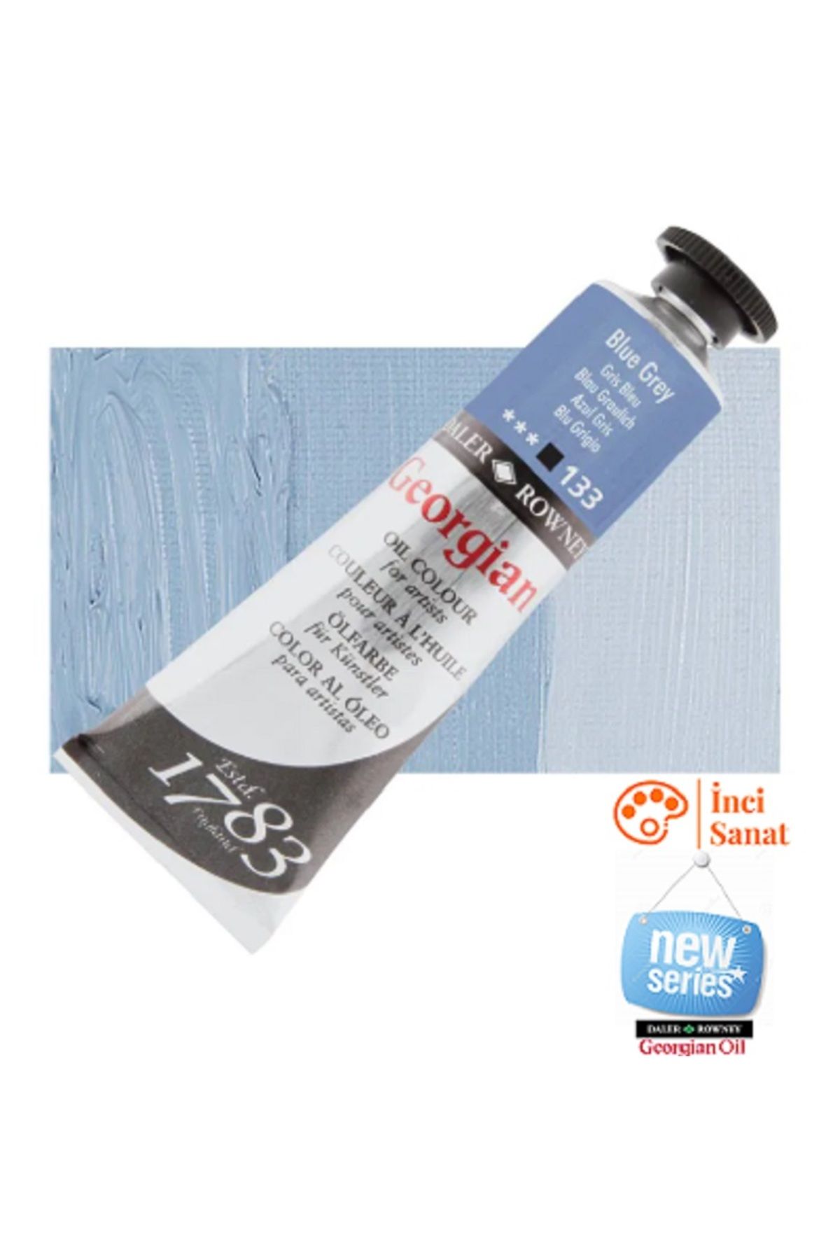 Daler Rowney Georgian N:133 Blue Grey Yağlı Boya 38ml Profesyonel Oil Colour New Series