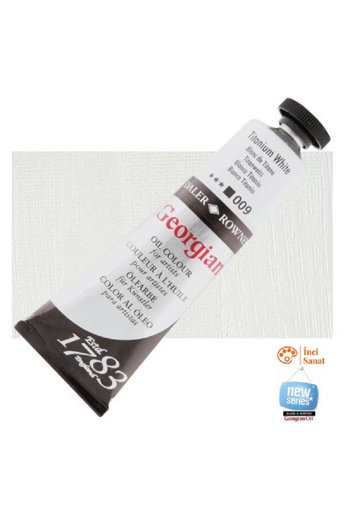 Daler Rowney Georgian N:009 Titanium White Yağlı Boya 38ml Profesyonel Oil Colour New Series