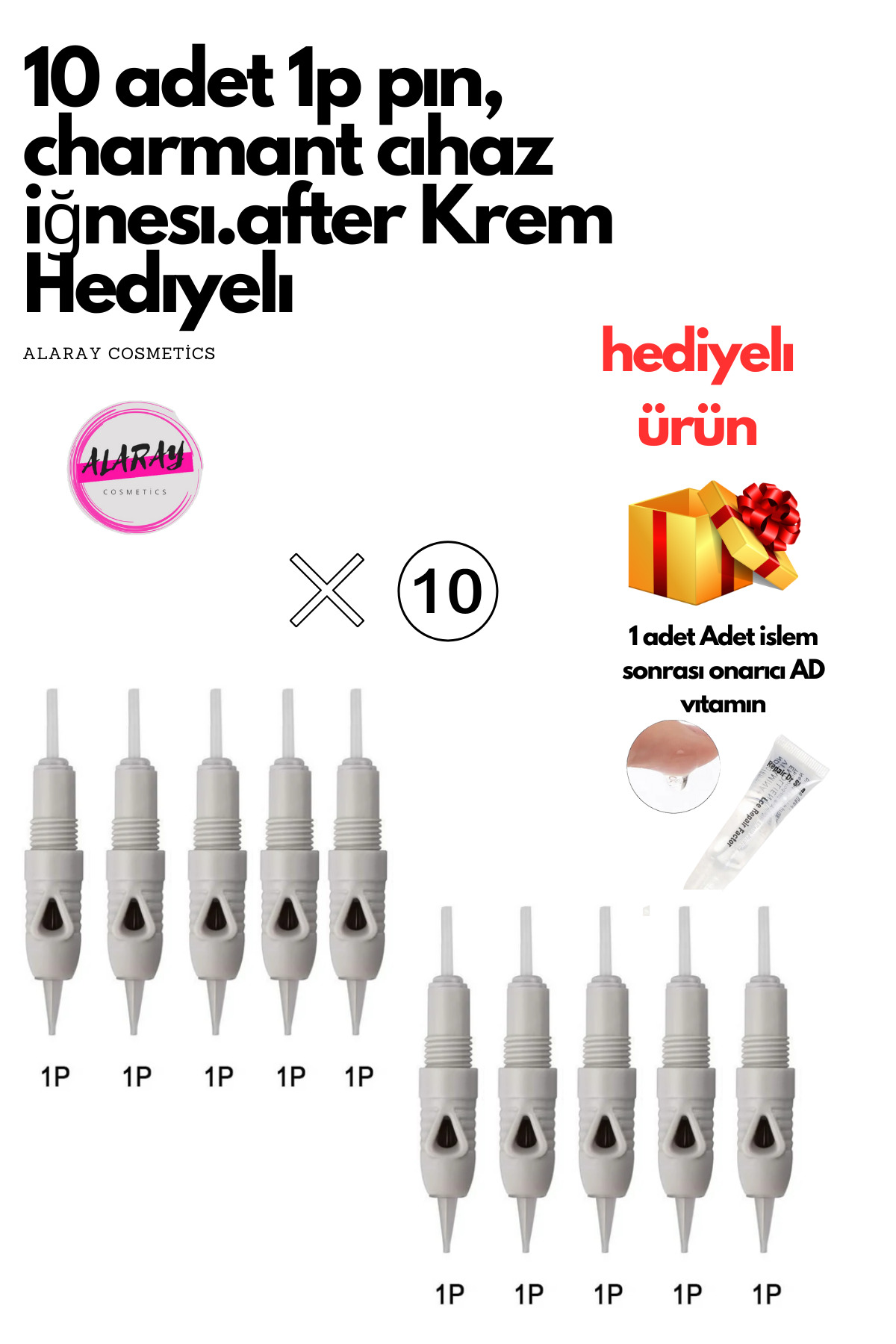 Charmant Cihaz Kalıcı Makyaj Iğnesi 1p 10 Adet — charmantlıner1