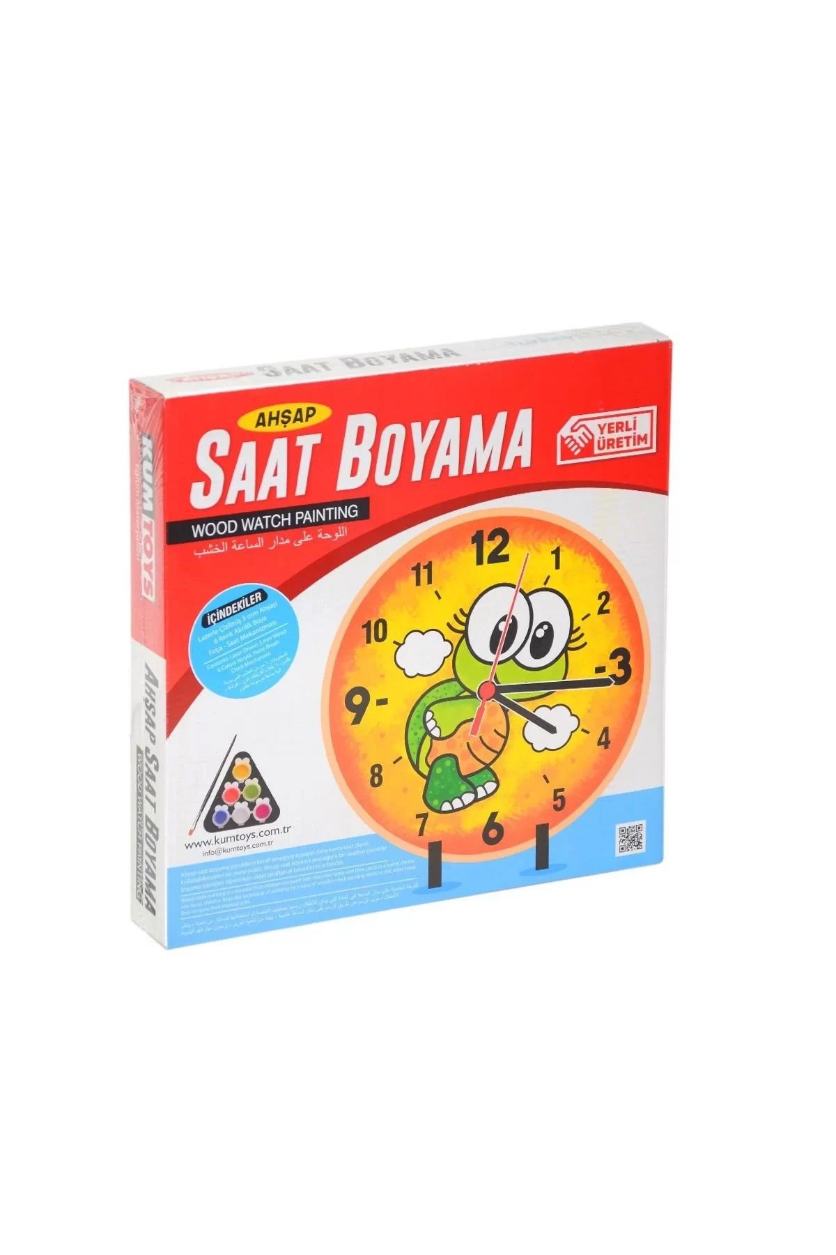 Redka/KumToys 5302 Kumtoys, Ahşap Saat Boyama