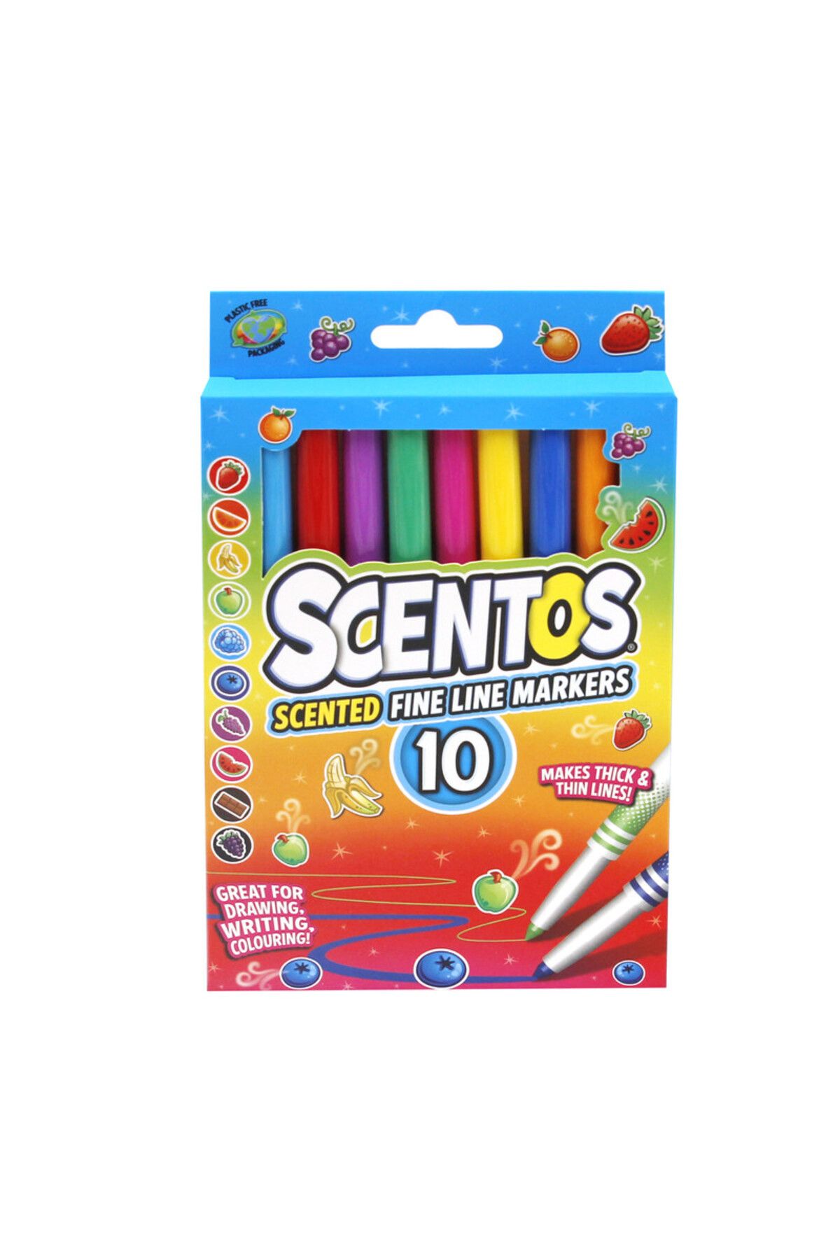 Scentos-Scented 10 Asst Fine Line Markers 1
