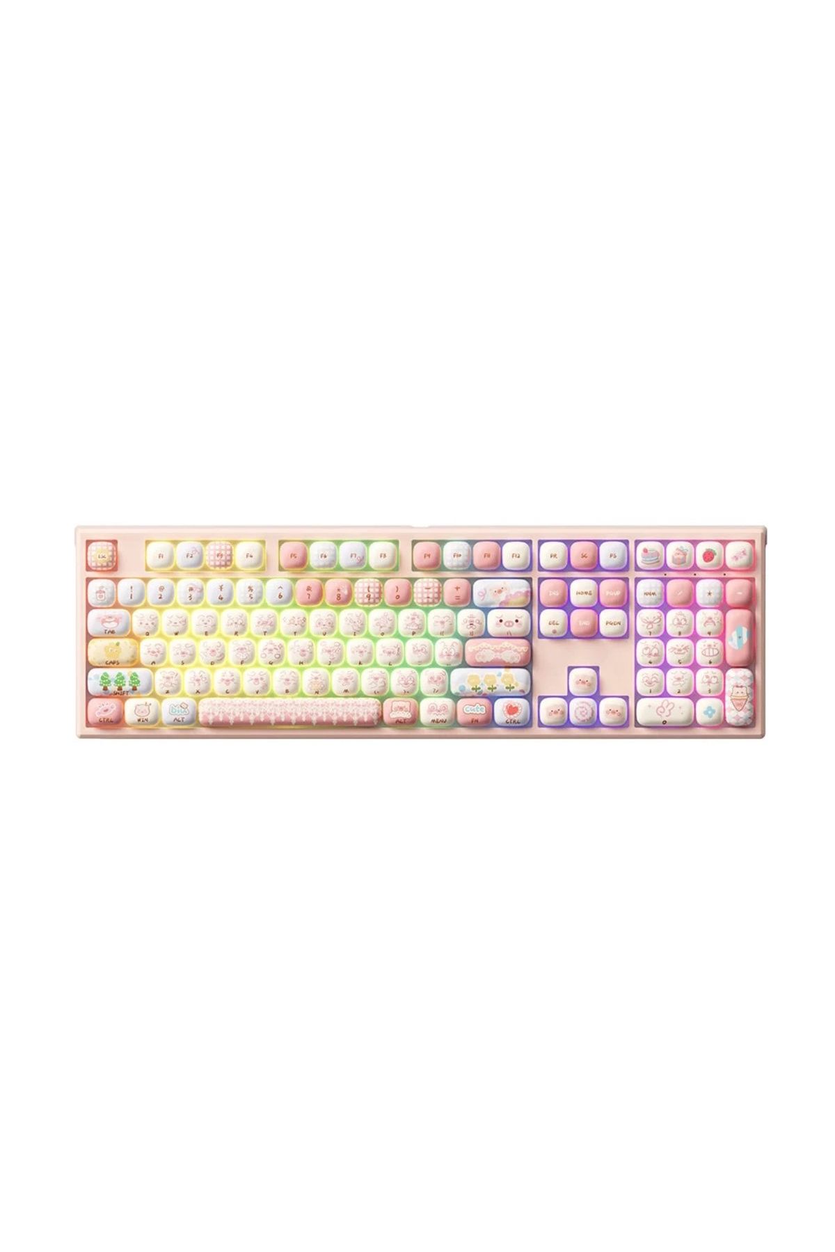 AKKO MONSGEEK MG108B Piggy Party RGB Kablosuz Hotswap Mekanik Gaming Klavye