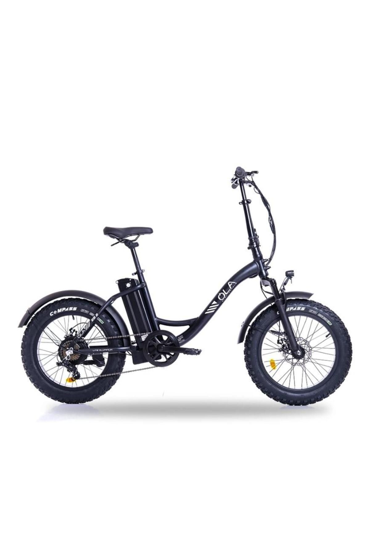 motosergen OLA Electrobold EB2 Elektrikli Bisiklet 20” Jant Fat Bike Elektrikli Bisiklet Siyah